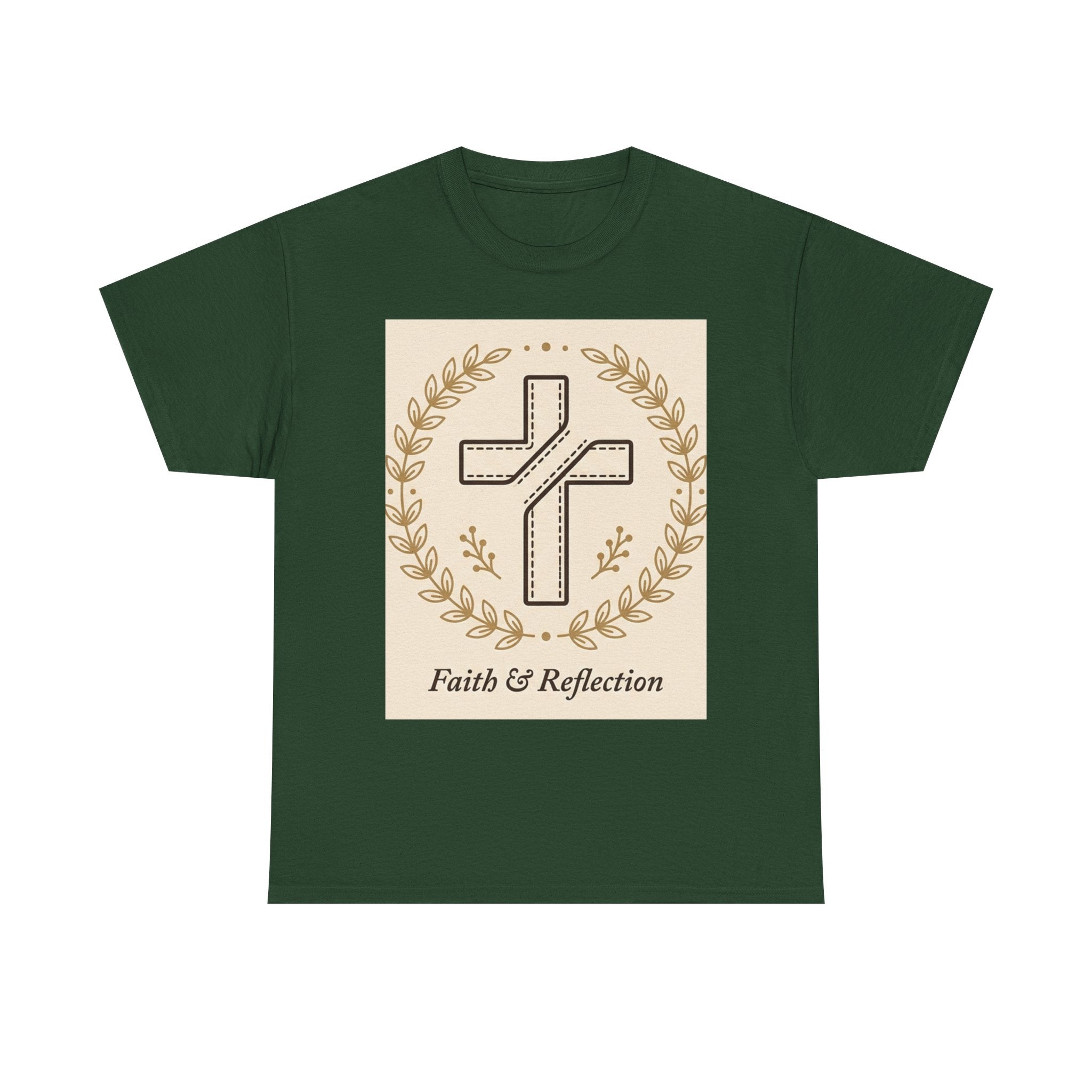 Faith & Reflection Cross T-Shirt | Christian Scripture Tee