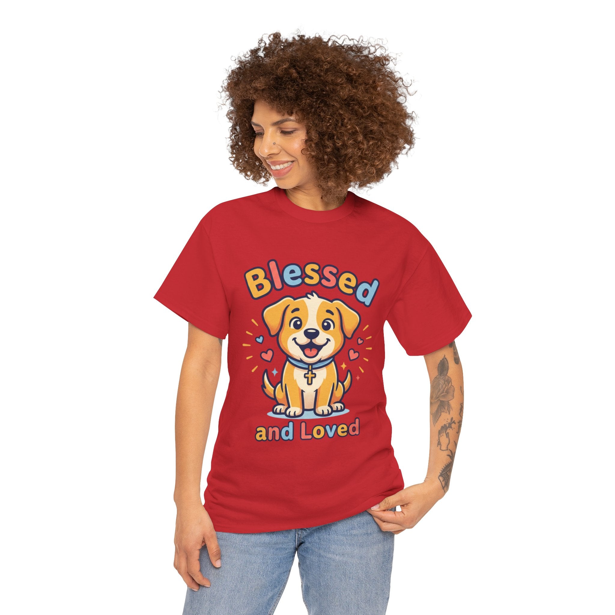 Blessed and Loved Puppy T-Shirt — Cute Dog Graphic Tee for Pet Lovers