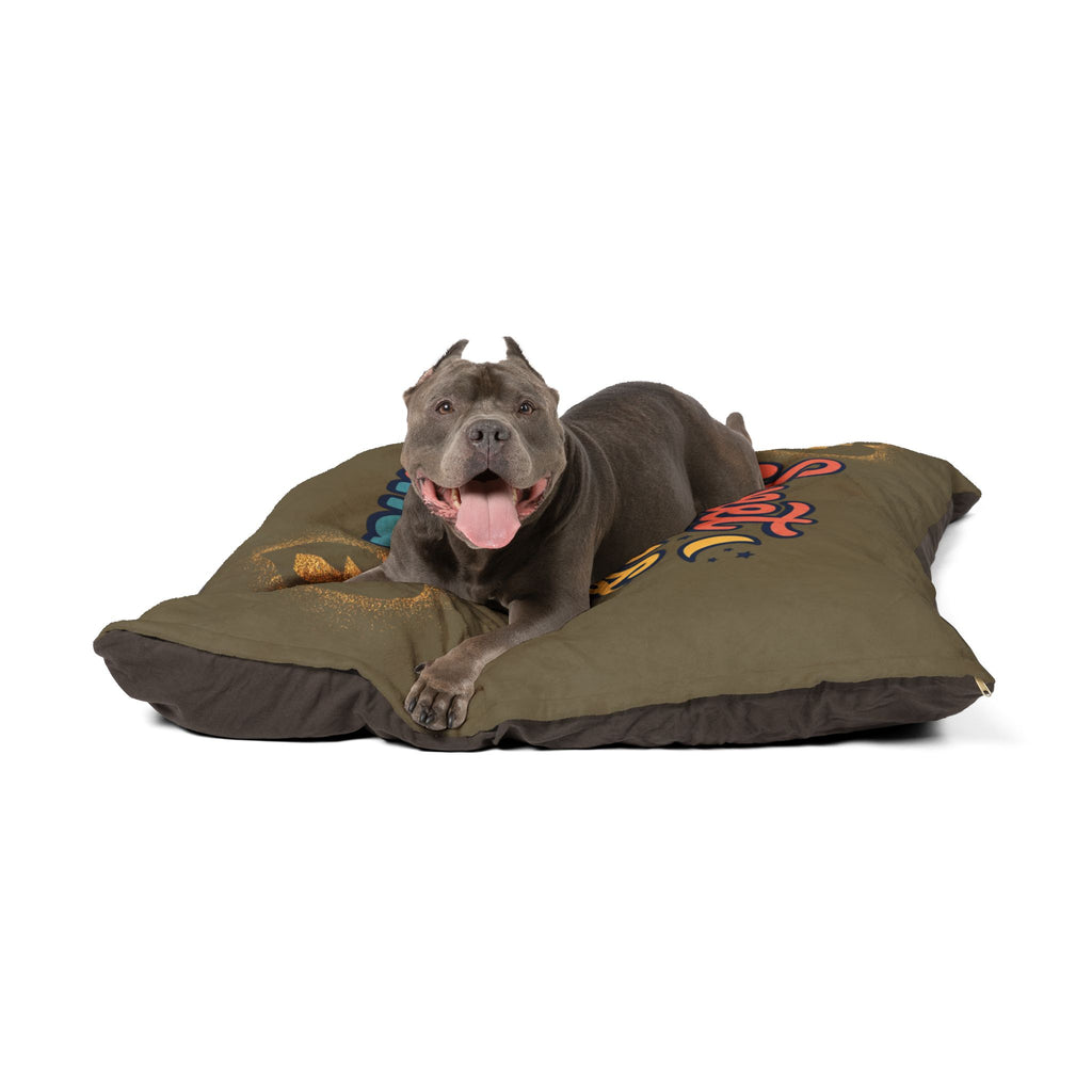 Pet Bed — "Sweet Dreams My Best Friend" Cozy Plush Dog & Cat Bed
