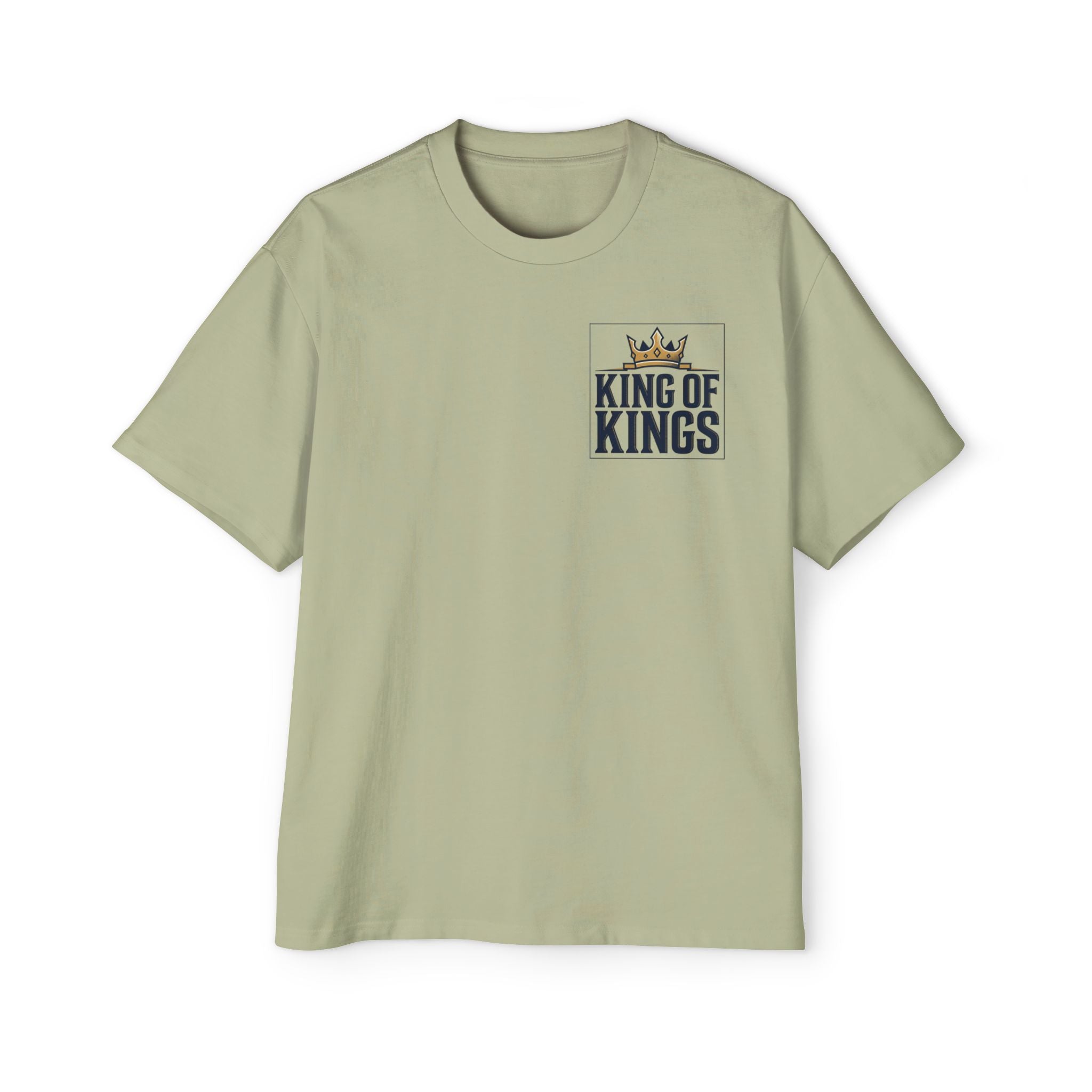King of Kings Tee — Men's Oversized Graphic T-Shirt with Crown Design