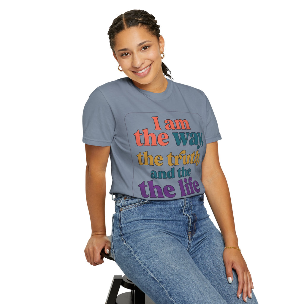 Christian T-Shirt — "I Am the Way, the Truth, and the Life" Retro Scripture Tee (John 14:6)