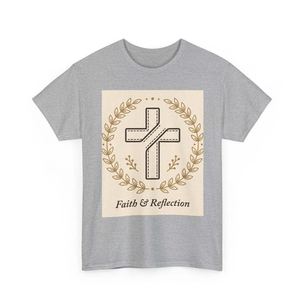 Faith & Reflection Cross T-Shirt | Christian Scripture Tee