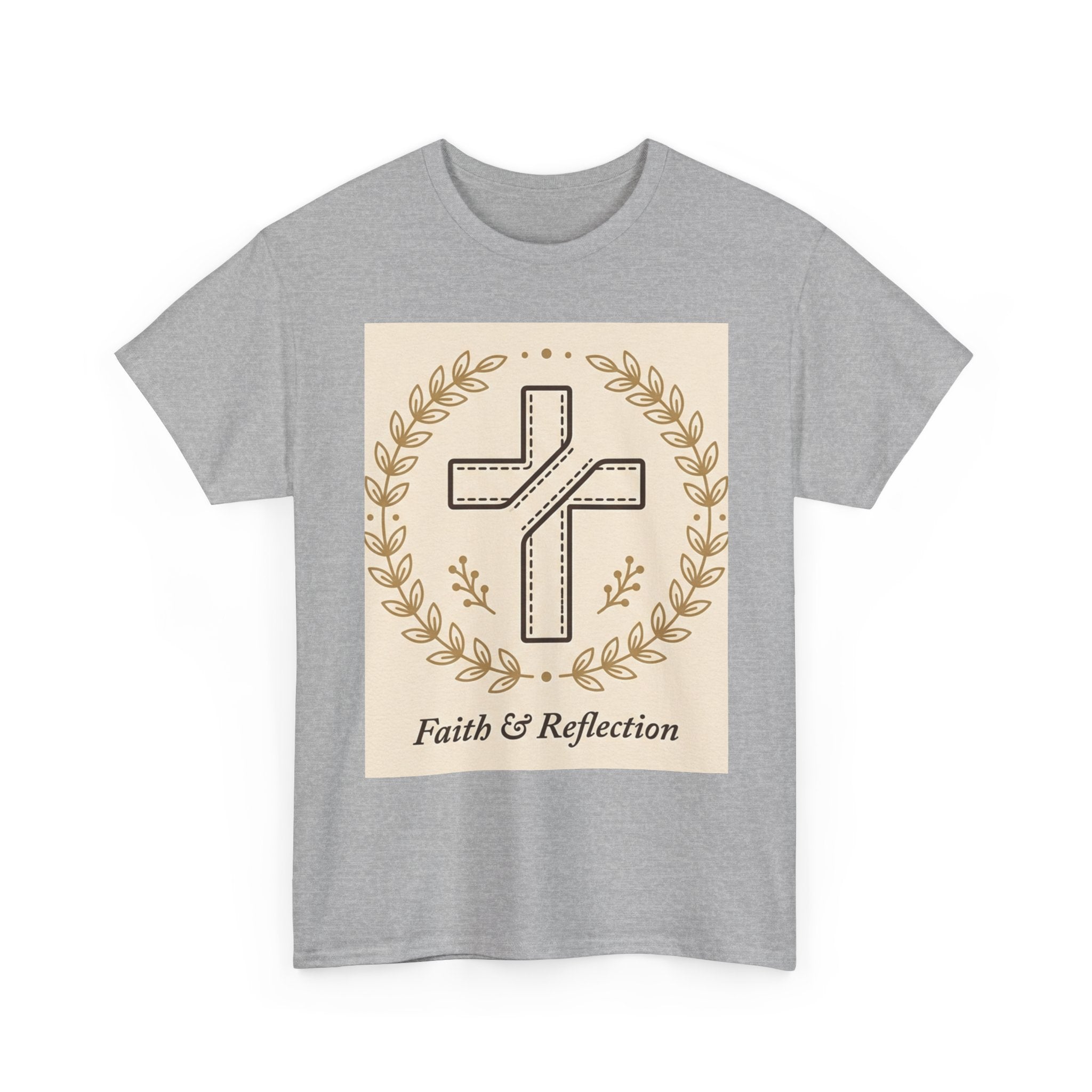 Faith & Reflection Cross T-Shirt | Christian Scripture Tee