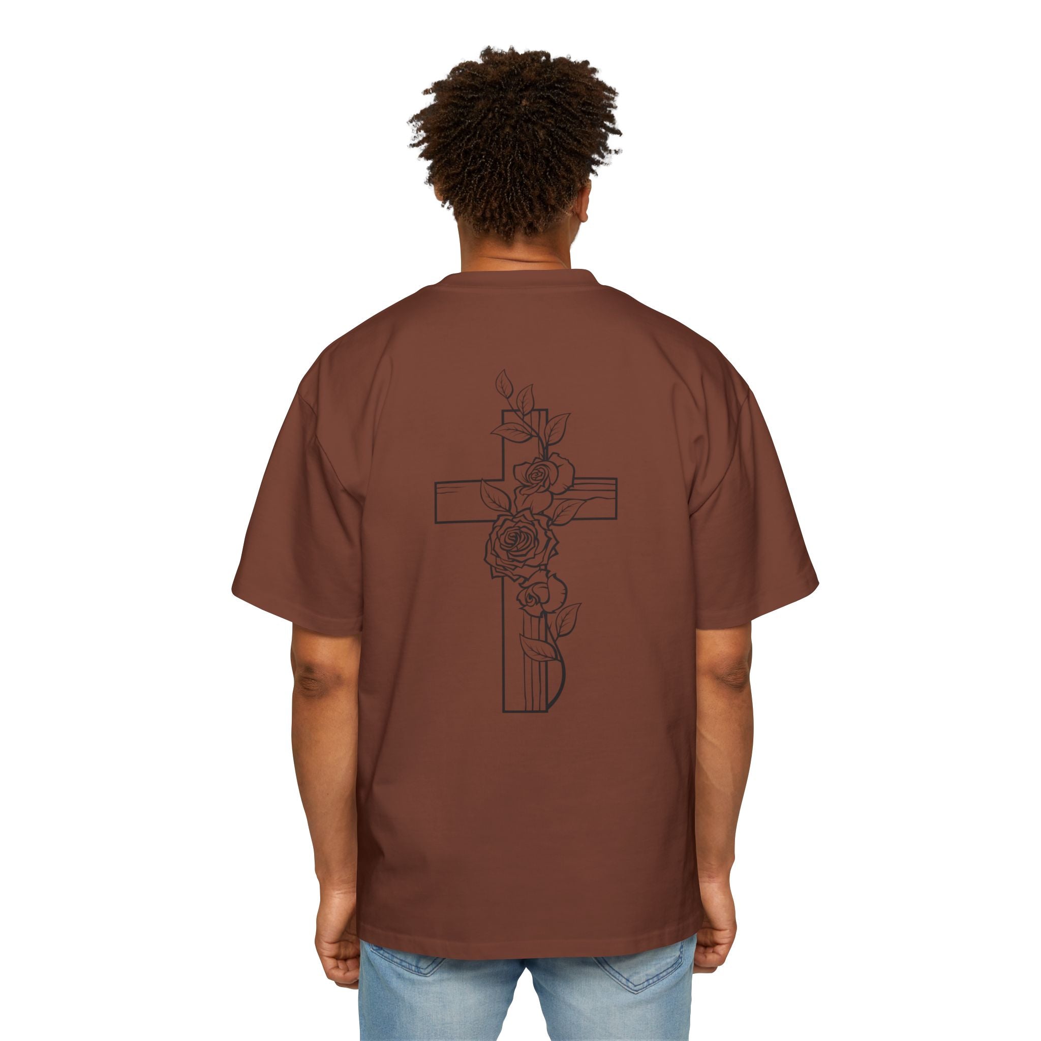 Cross and Rose| Grunge Christian Tee