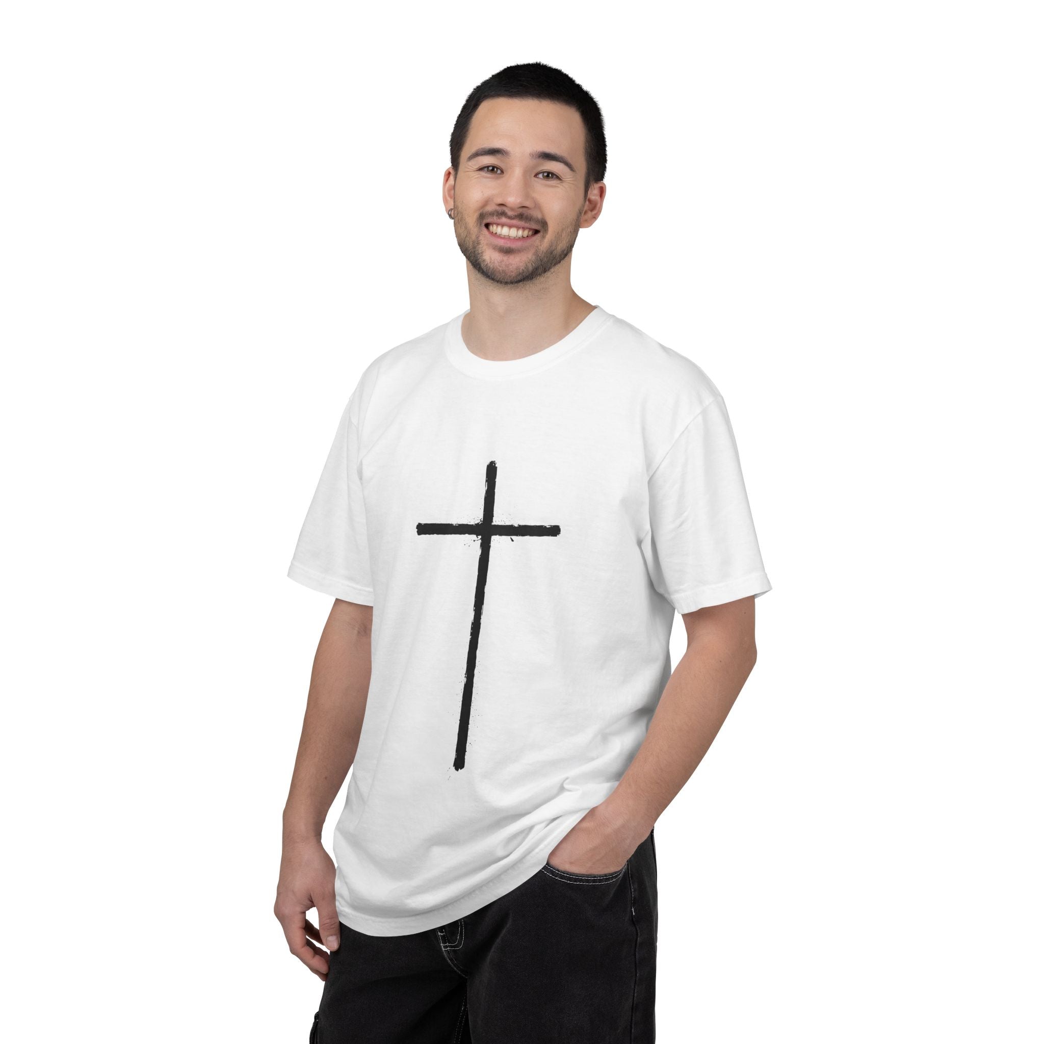 Cross T-shirt | Religious Gothic Faith Design