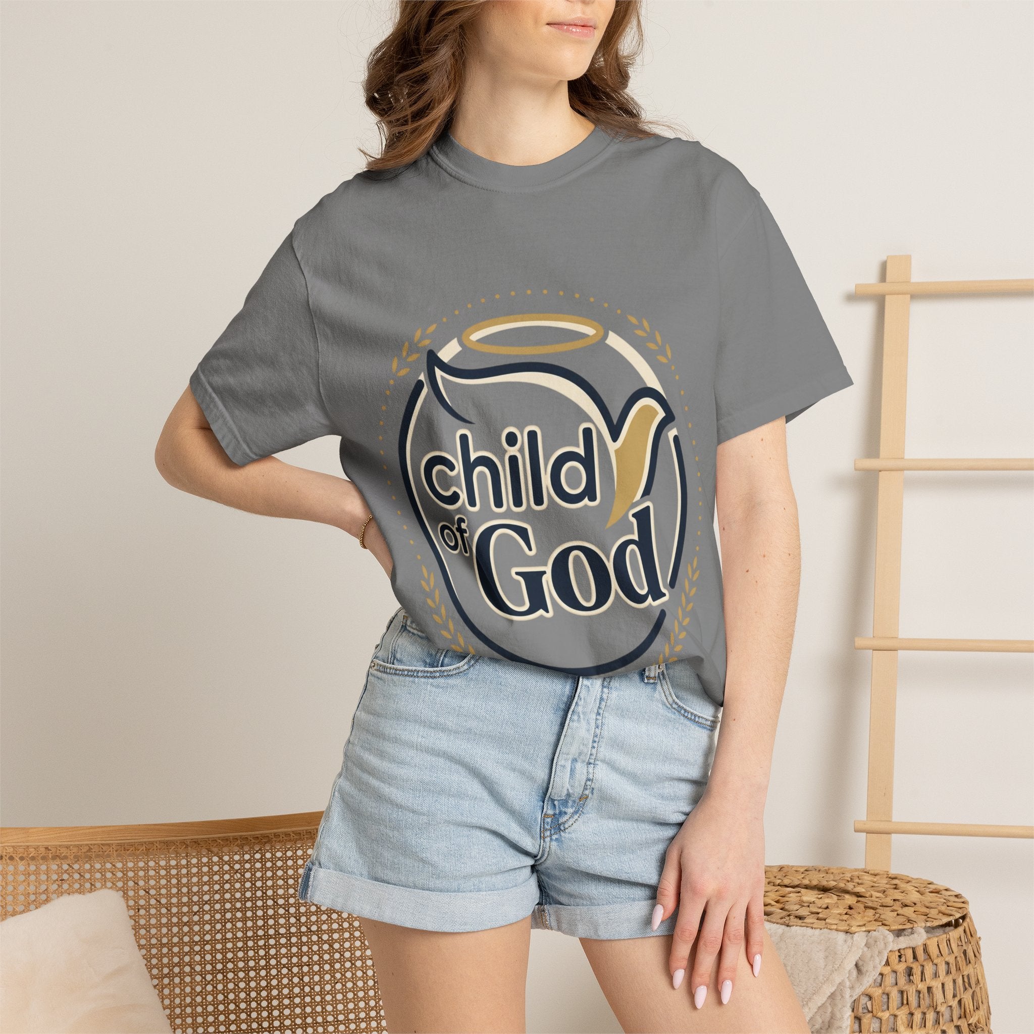 Child of God T‑Shirt — Faith Christian Tee with Dove & Halo