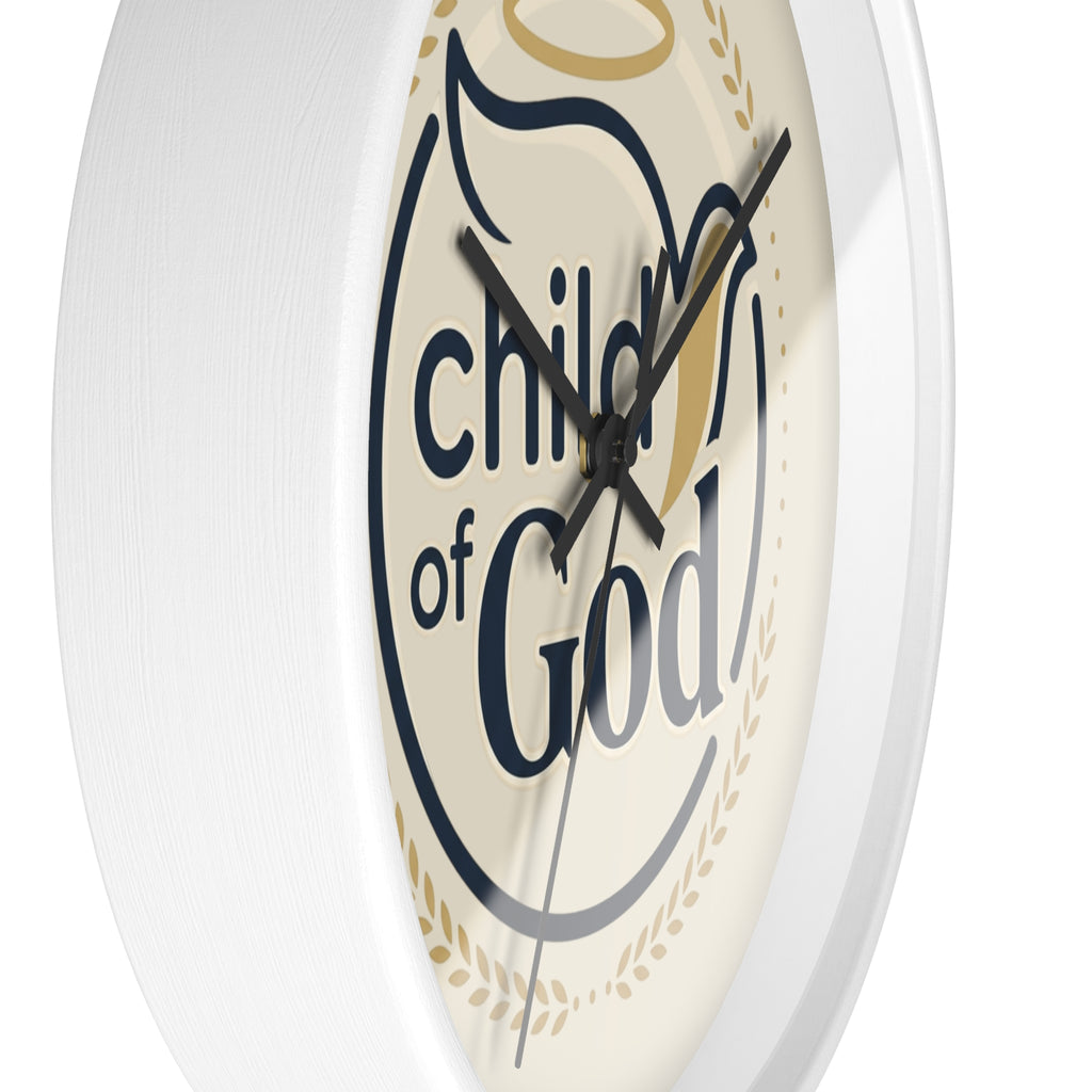 Child of God Wall Clock | Christian Decor, Dove and Halo Design