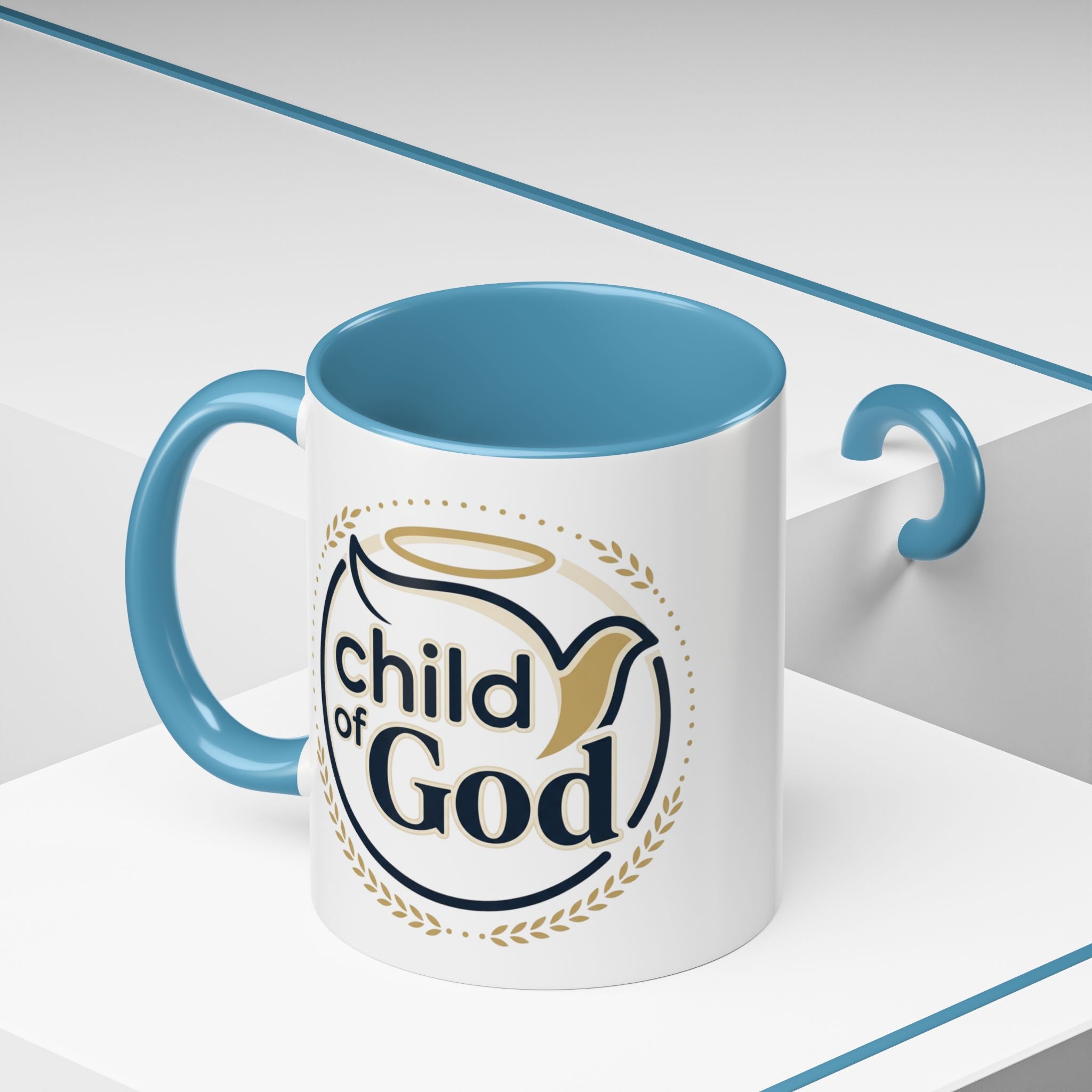Child of God Accent Coffee Mug — 11/15 oz Christian Faith Ceramic Mug