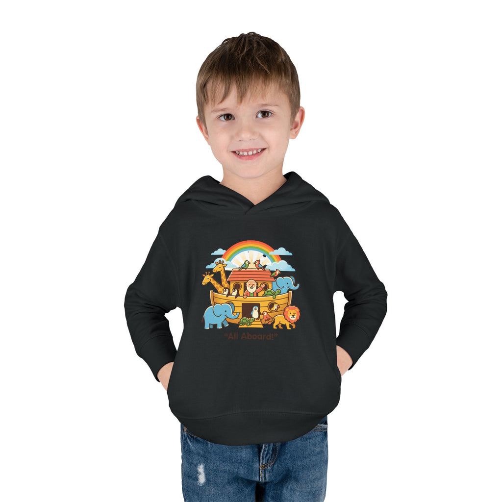 All aboard ark toddler hoodie | cute illustration pullover
