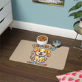 Blessed and Loved Pet Food Mat — Cute Puppy Placemat (12x18)