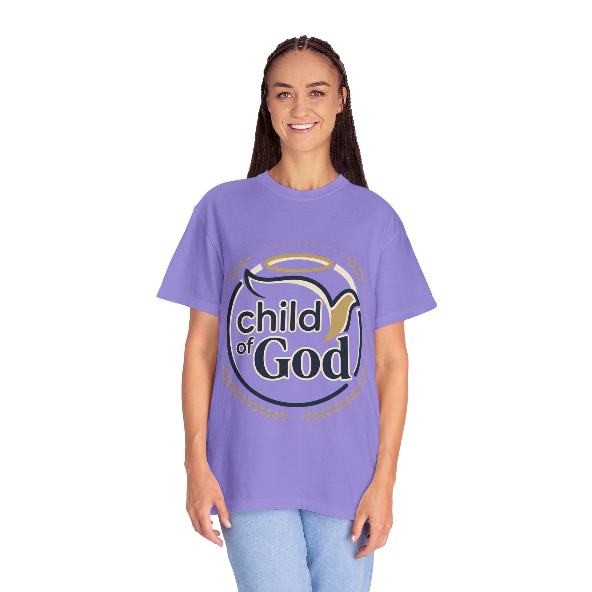 Child of God T‑Shirt — Faith Christian Tee with Dove & Halo
