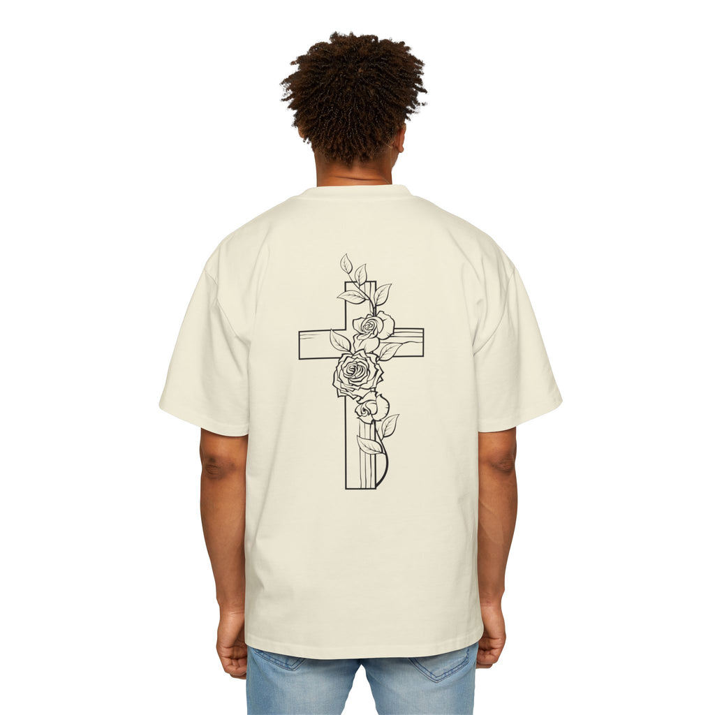 Cross and Rose| Grunge Christian Tee