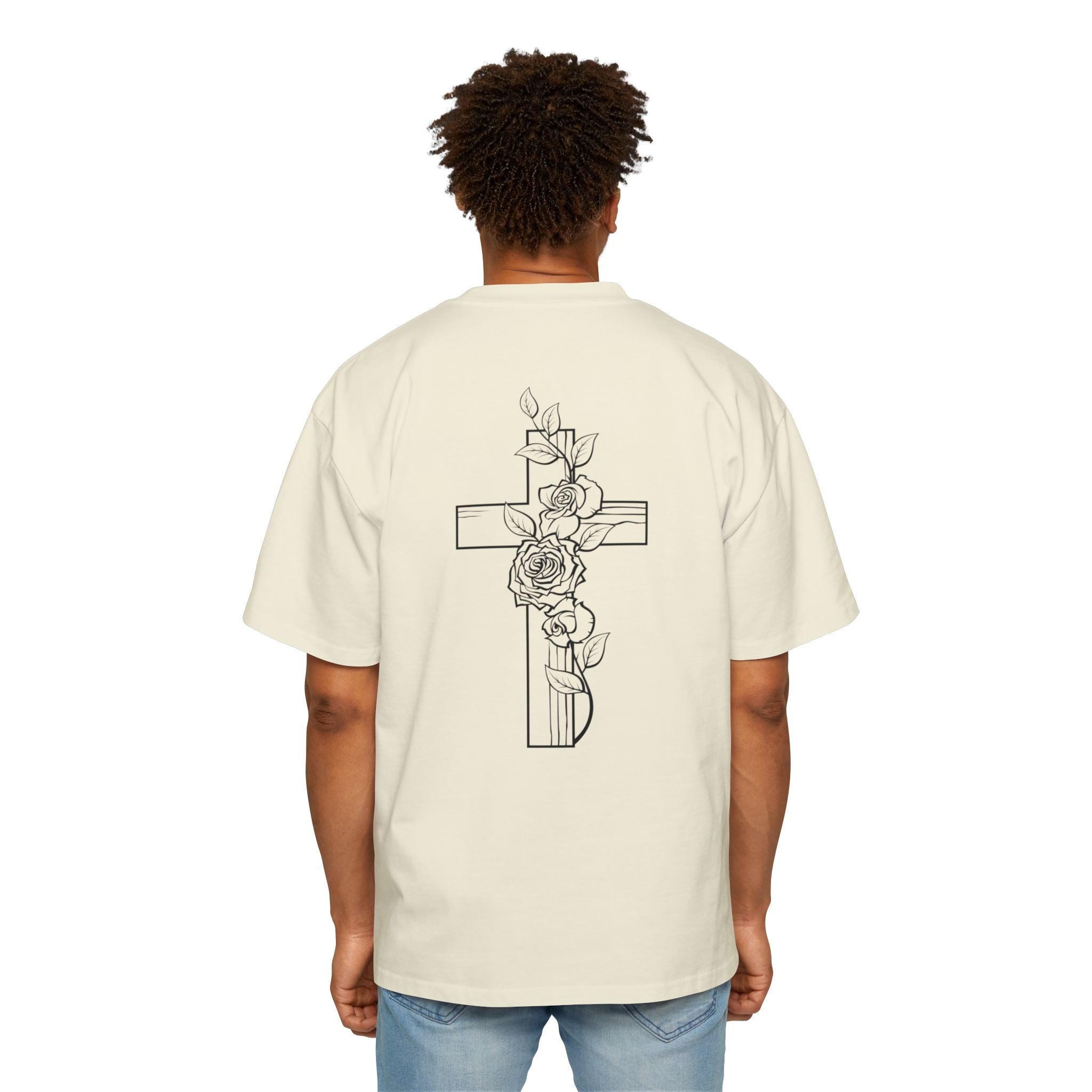 Cross and Rose| Grunge Christian Tee