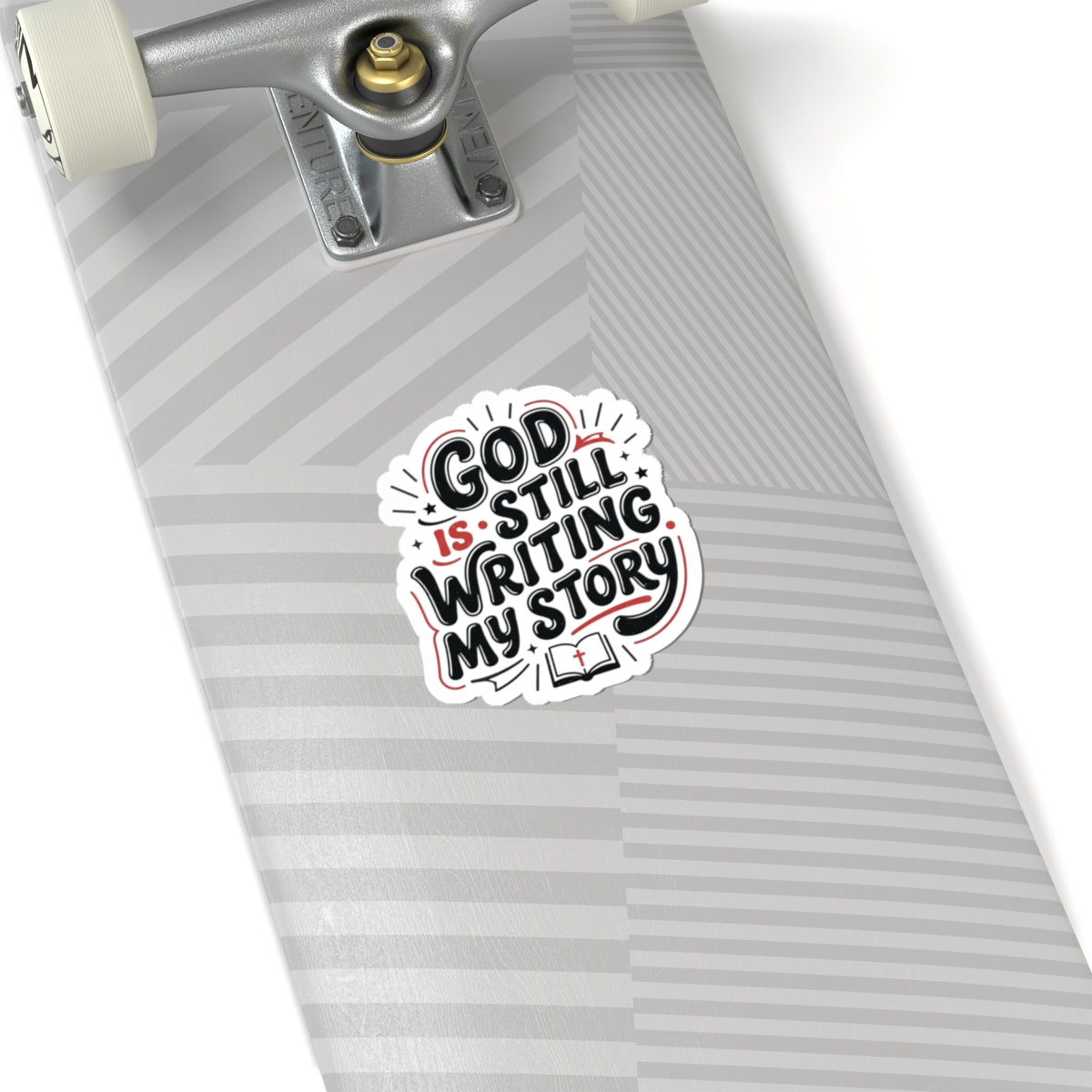 God Is Still Writing My Story Sticker | Christian encouragement, pastel groovy faith