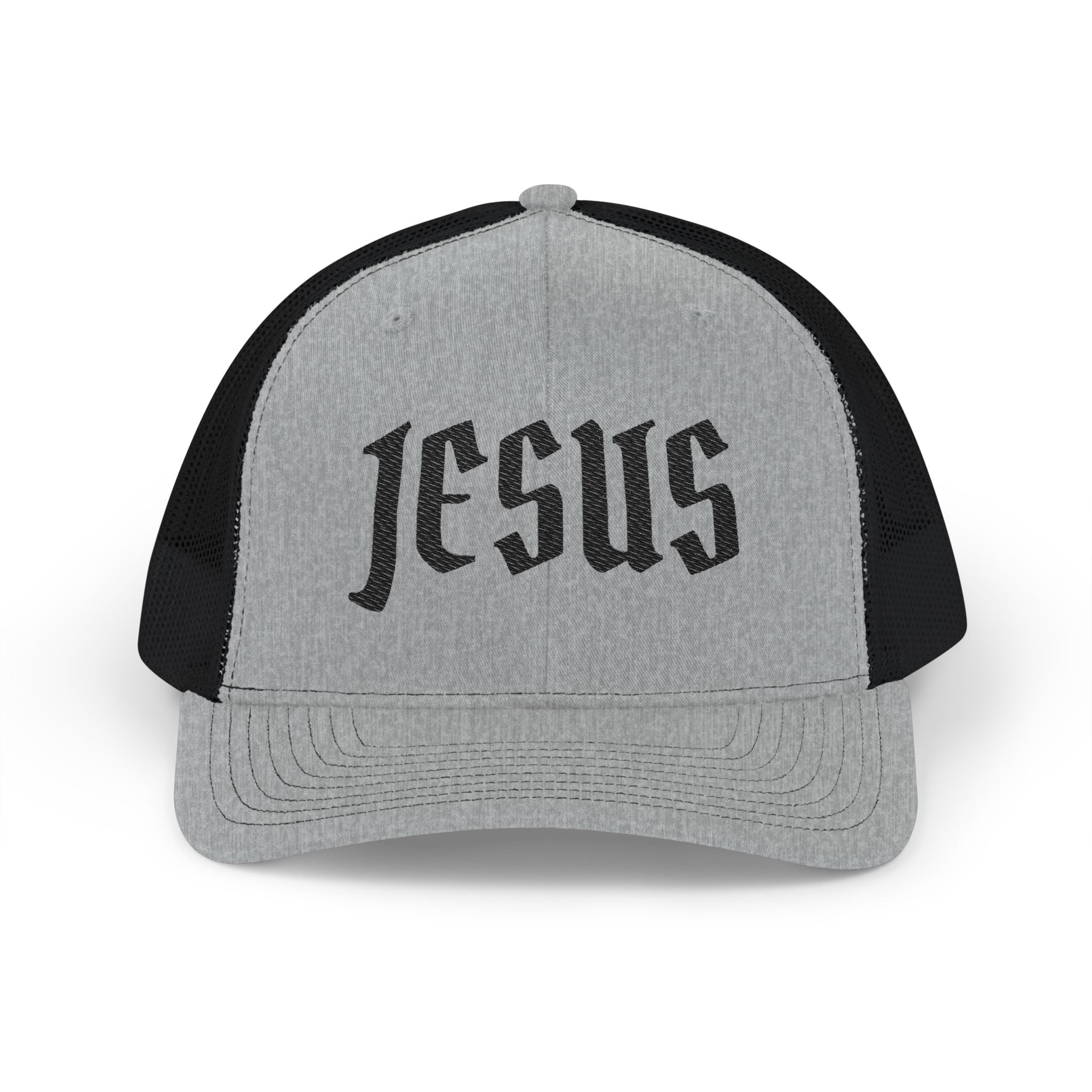 Jesus Embroidered Trucker Cap — Inspirational Snapback Hat