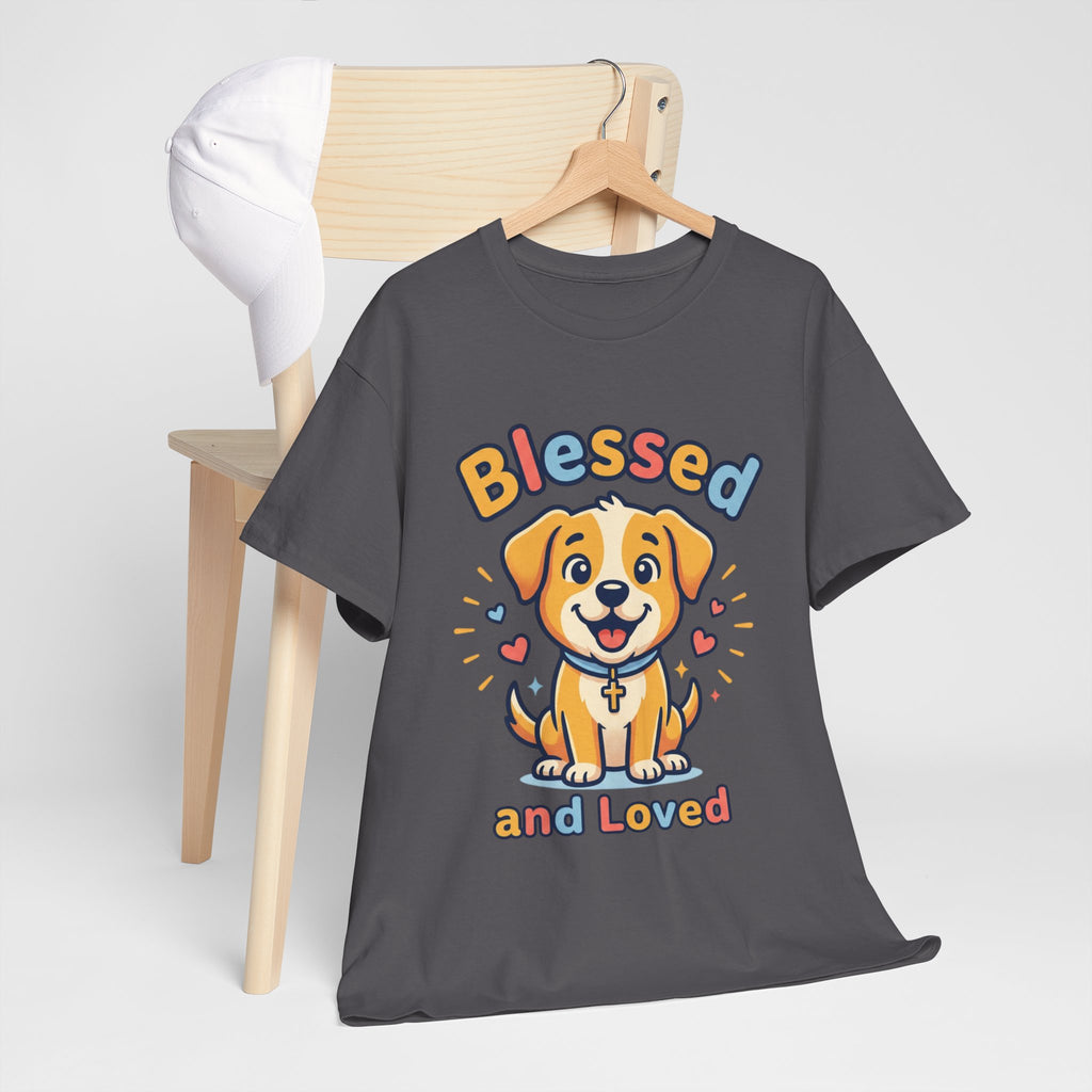 Blessed and Loved Puppy T-Shirt — Cute Dog Graphic Tee for Pet Lovers