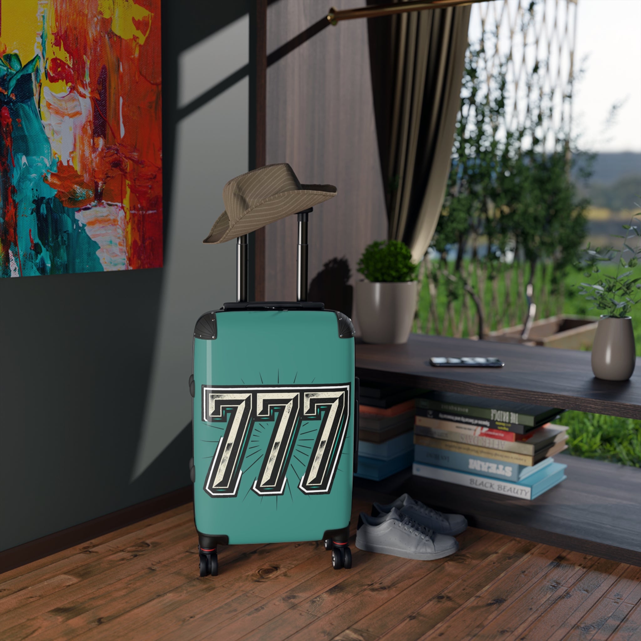 777 Travel Suitcase — Retro Casino Jackpot Carry-On