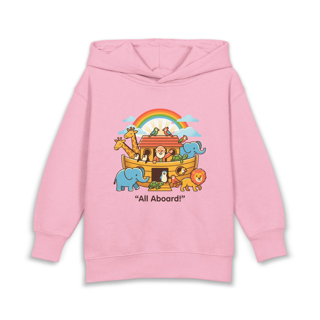 All aboard ark toddler hoodie | cute illustration pullover