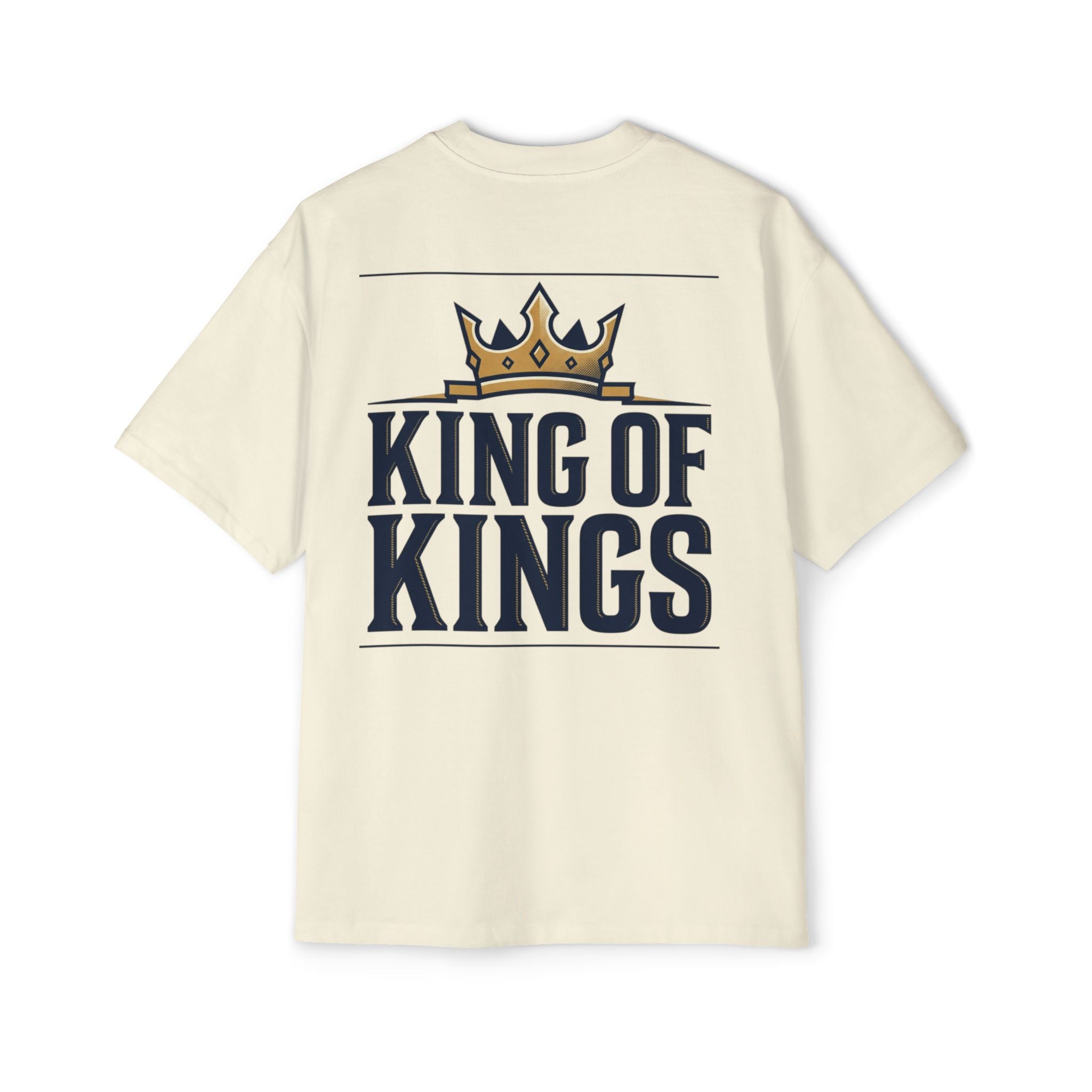 King of Kings Tee — Men's Oversized Graphic T-Shirt with Crown Design