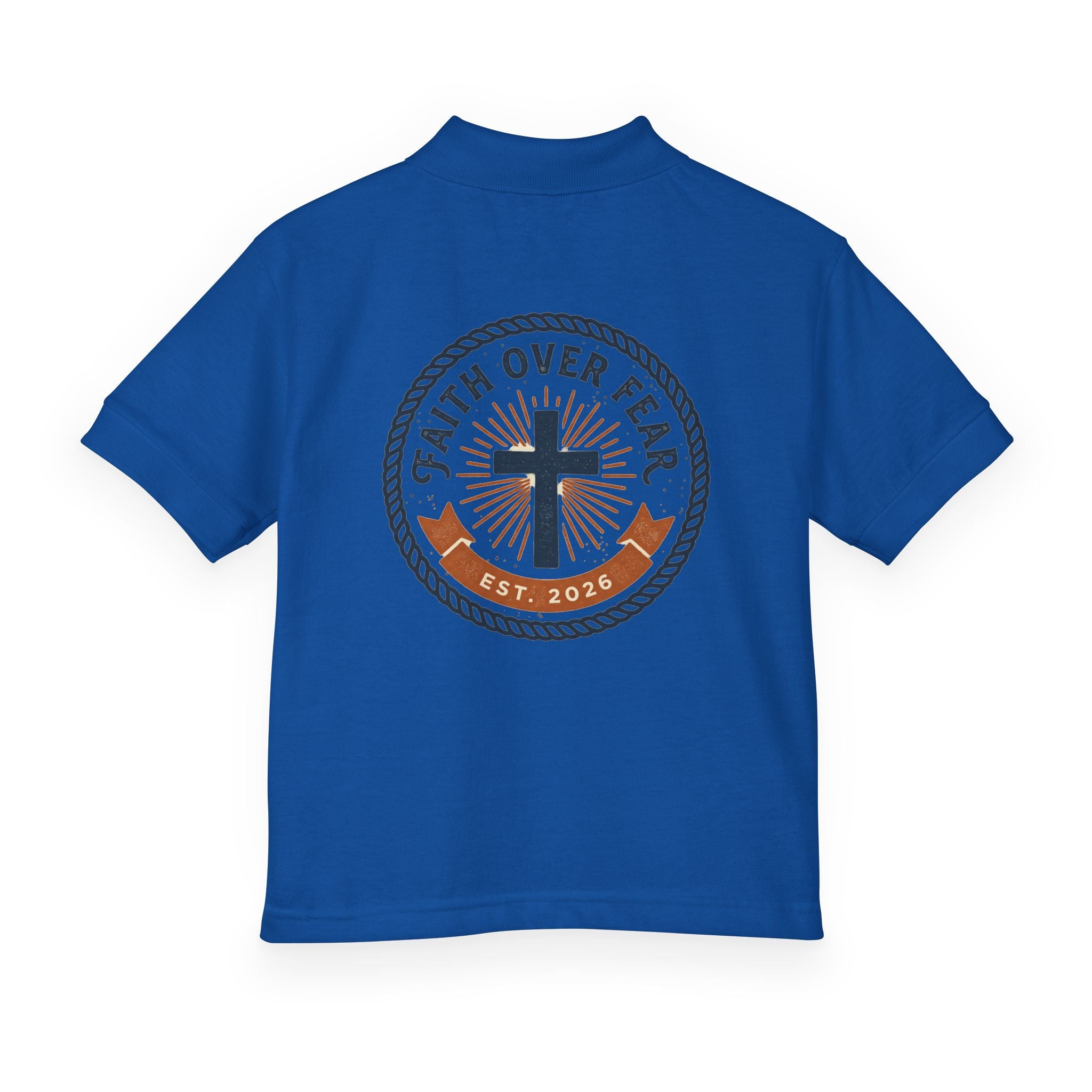 Faith over Fear design Youth Polo