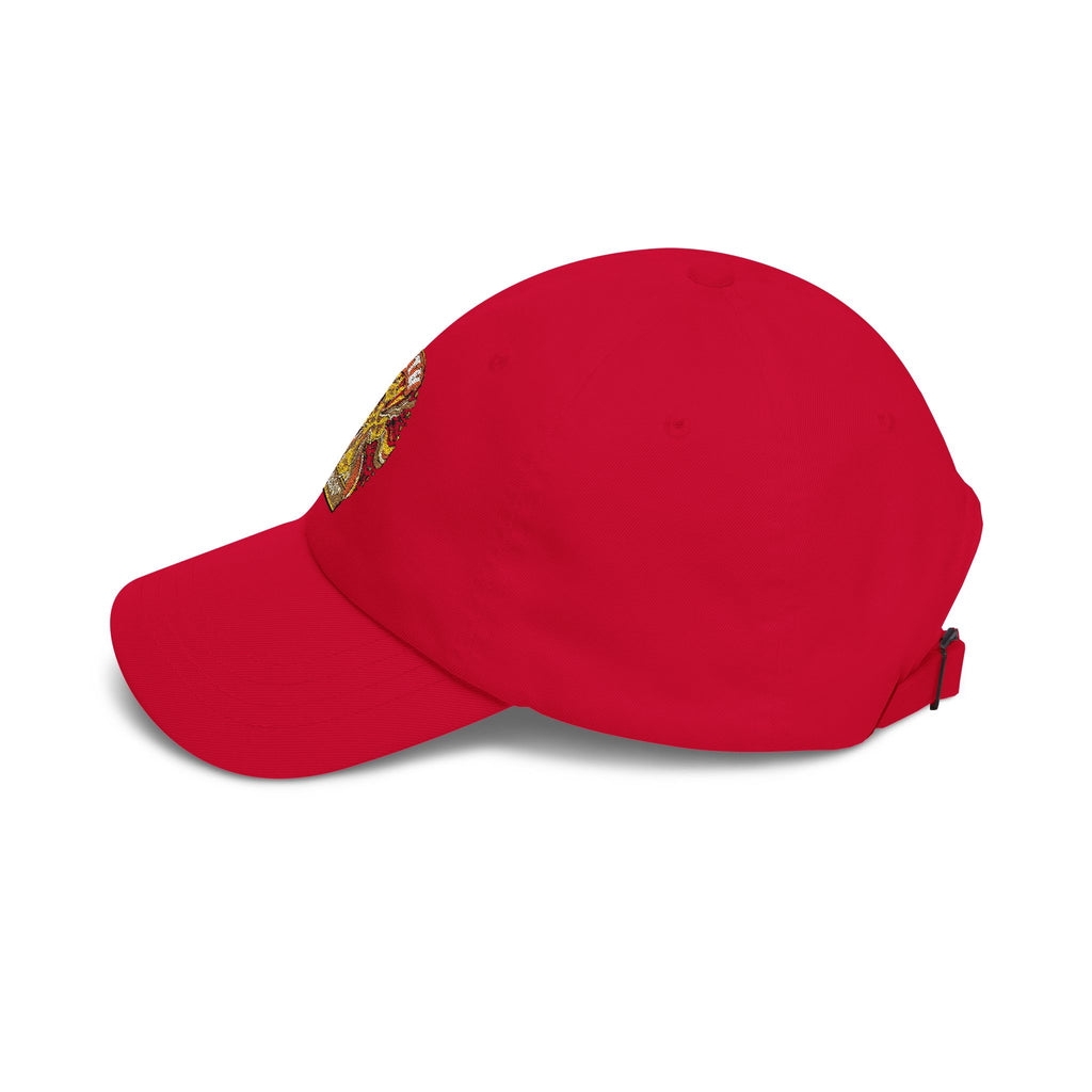 Faith Groovy Dad Cap — Christian Embroidered Baseball Hat