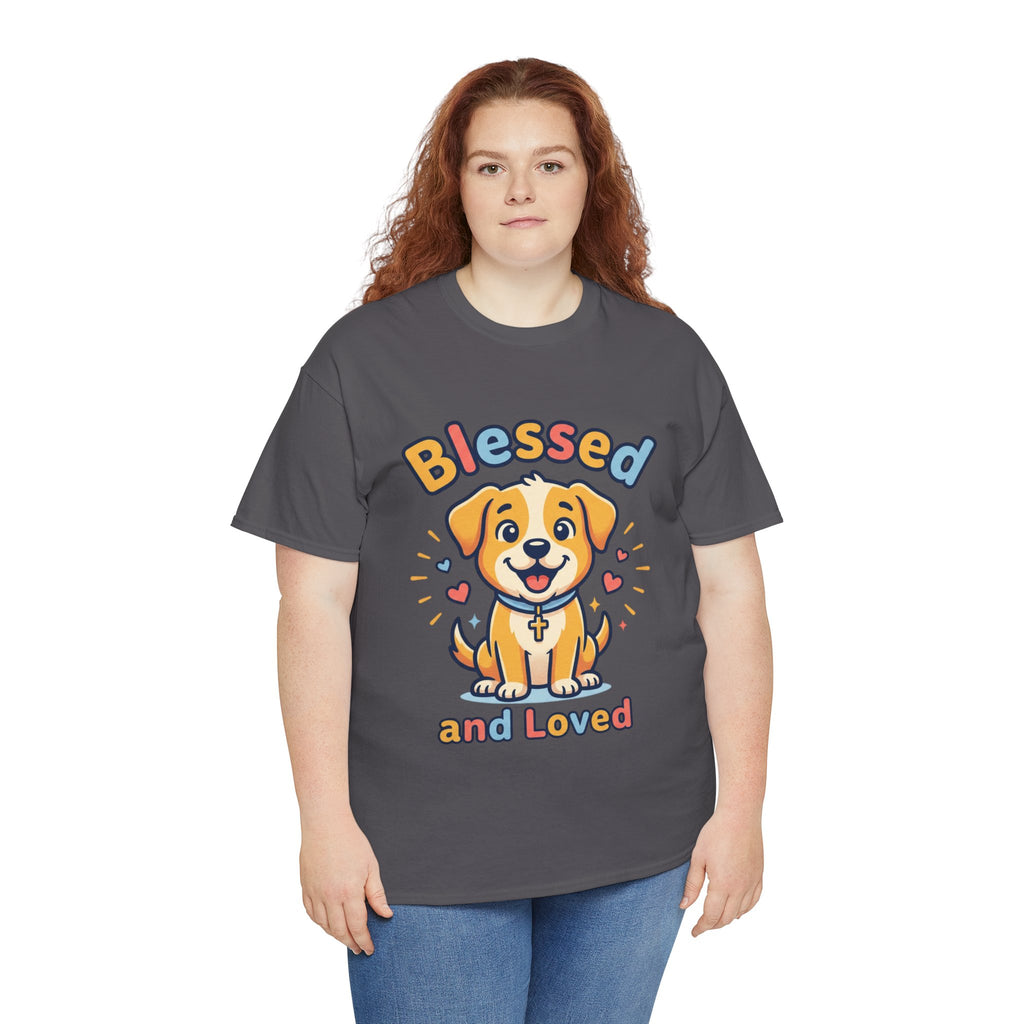 Blessed and Loved Puppy T-Shirt — Cute Dog Graphic Tee for Pet Lovers