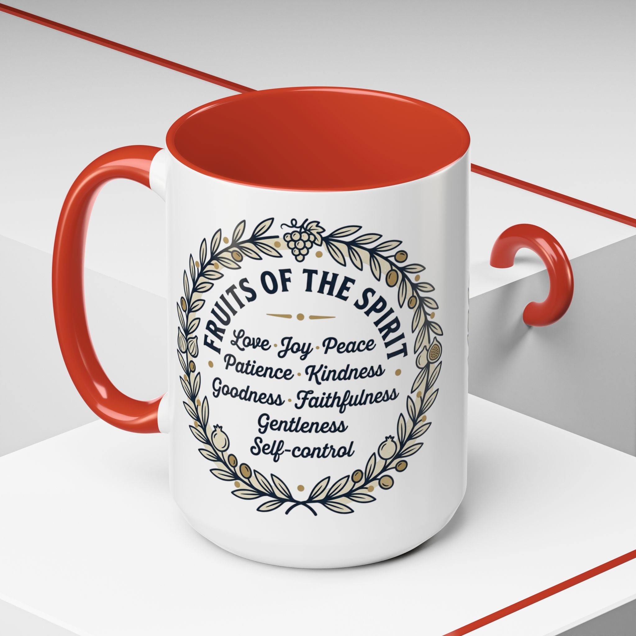 Fruits of the spirit Script Mug | Accent Coffee Mug