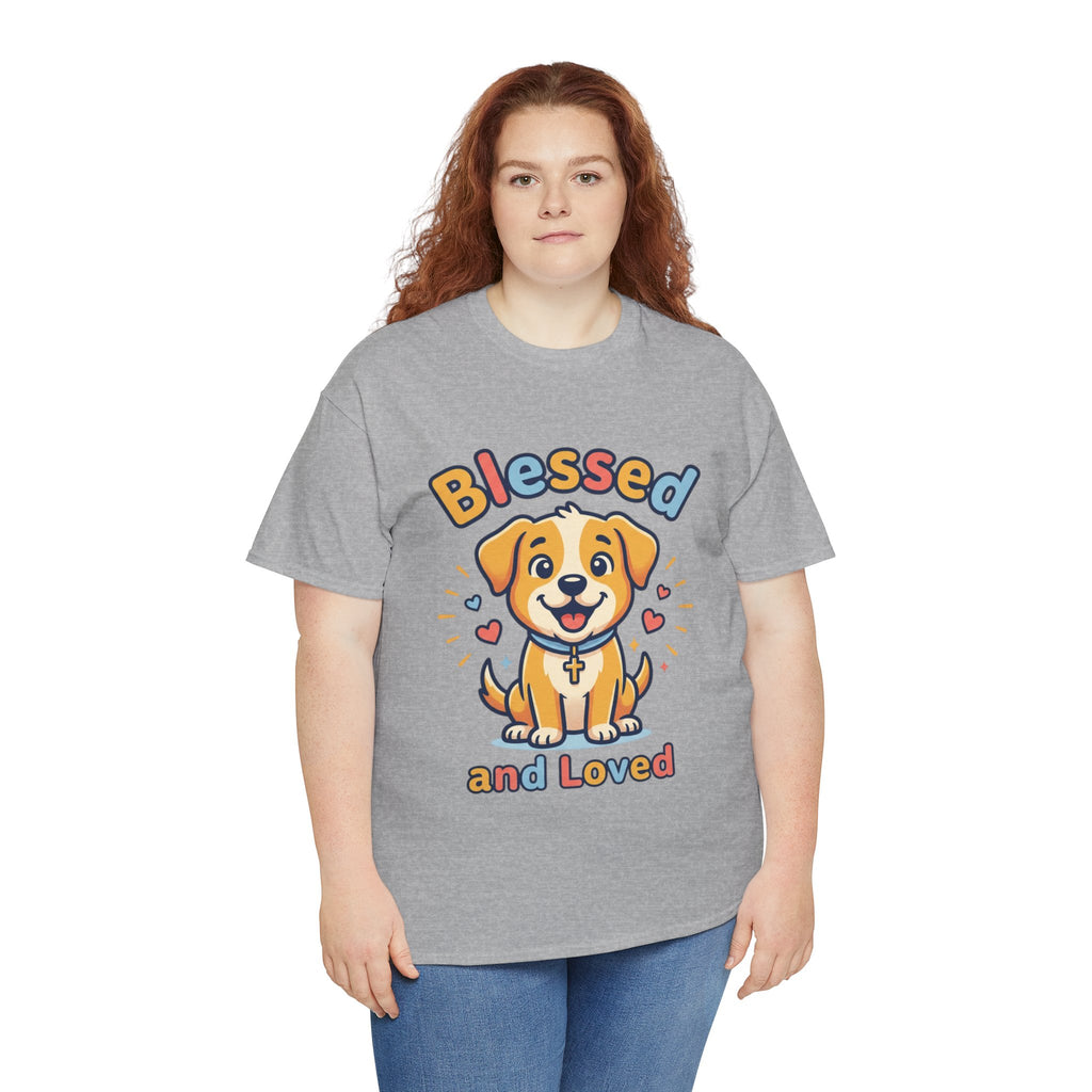 Blessed and Loved Puppy T-Shirt — Cute Dog Graphic Tee for Pet Lovers