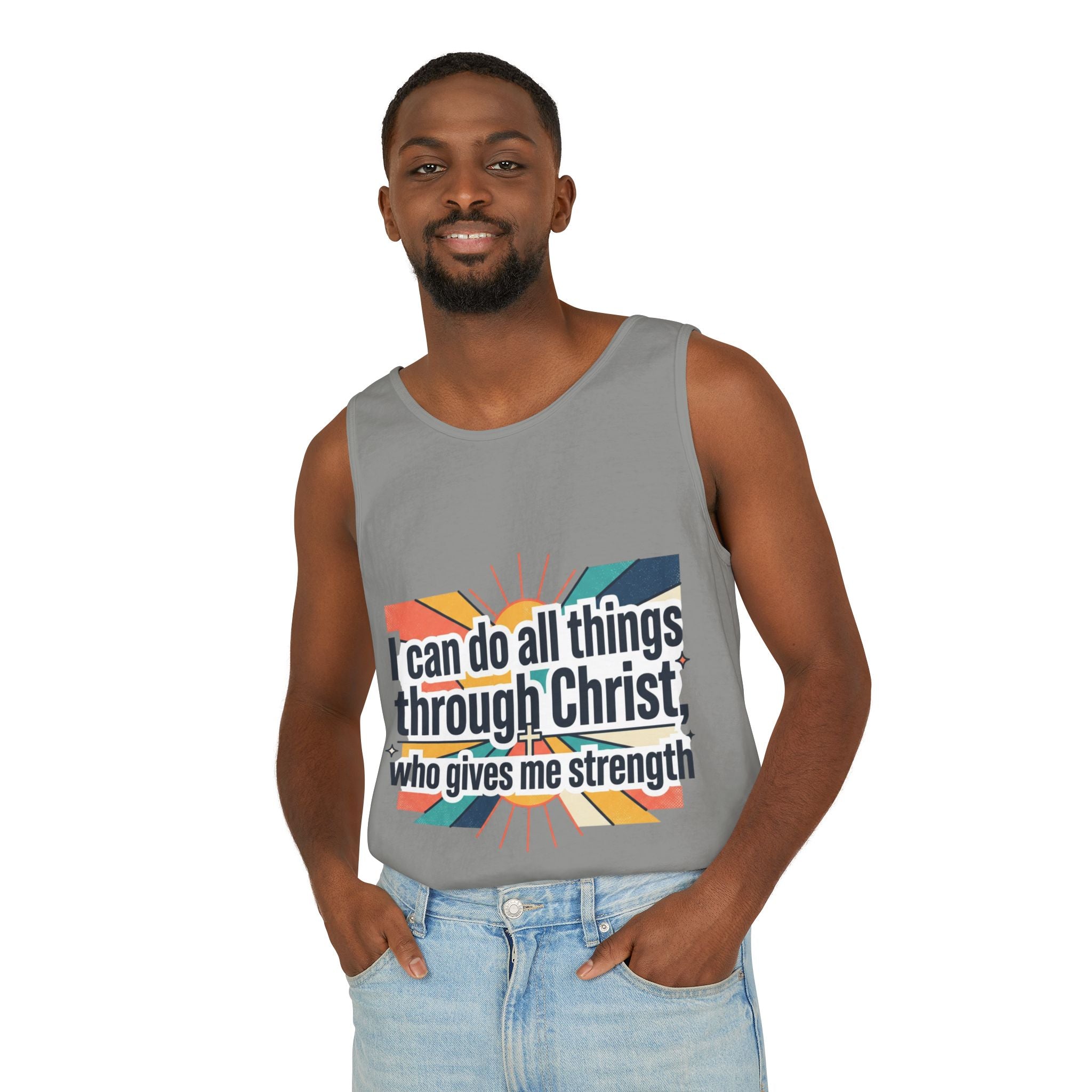 I can do all things tank top | Christian faith apparel