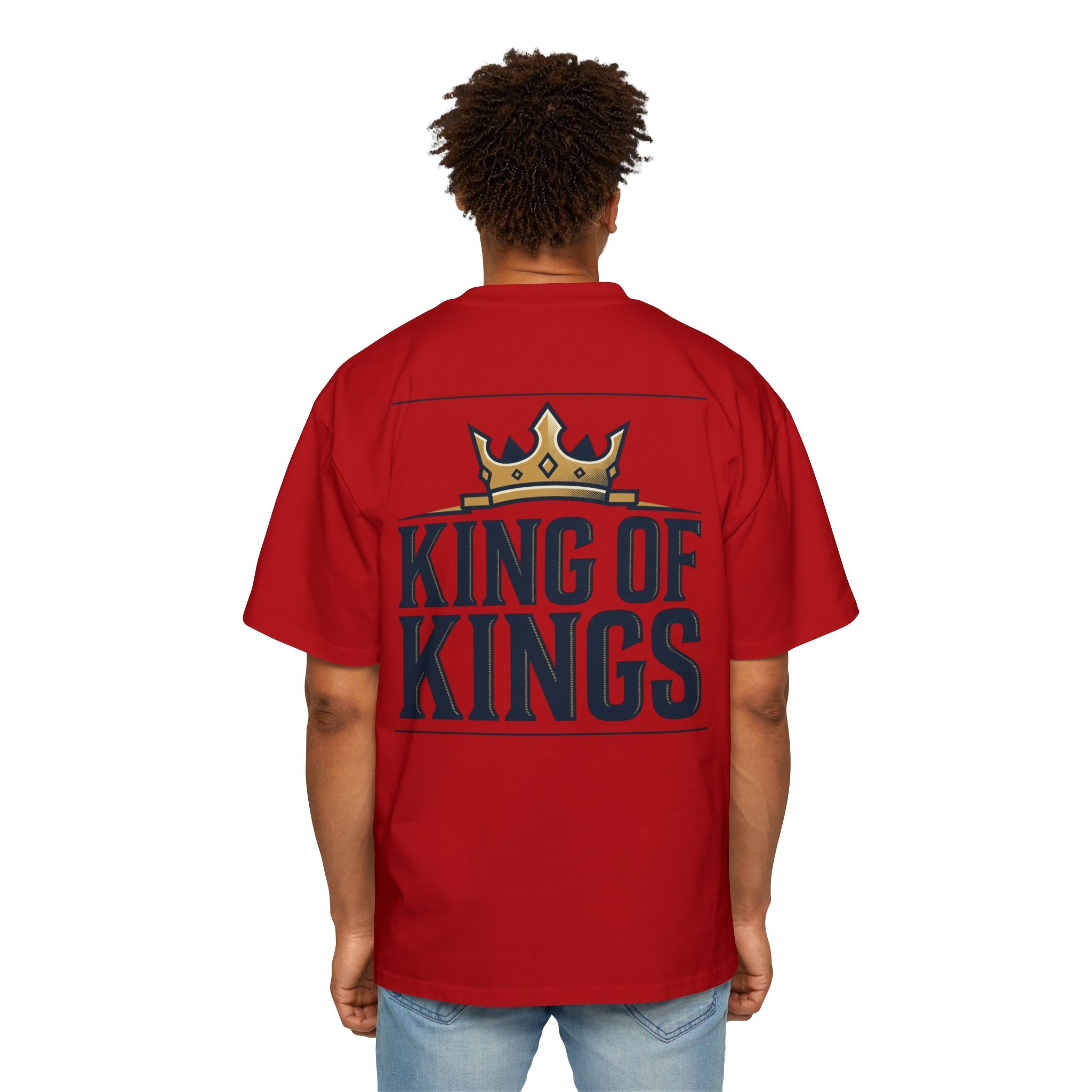 King of Kings Tee — Men's Oversized Graphic T-Shirt with Crown Design