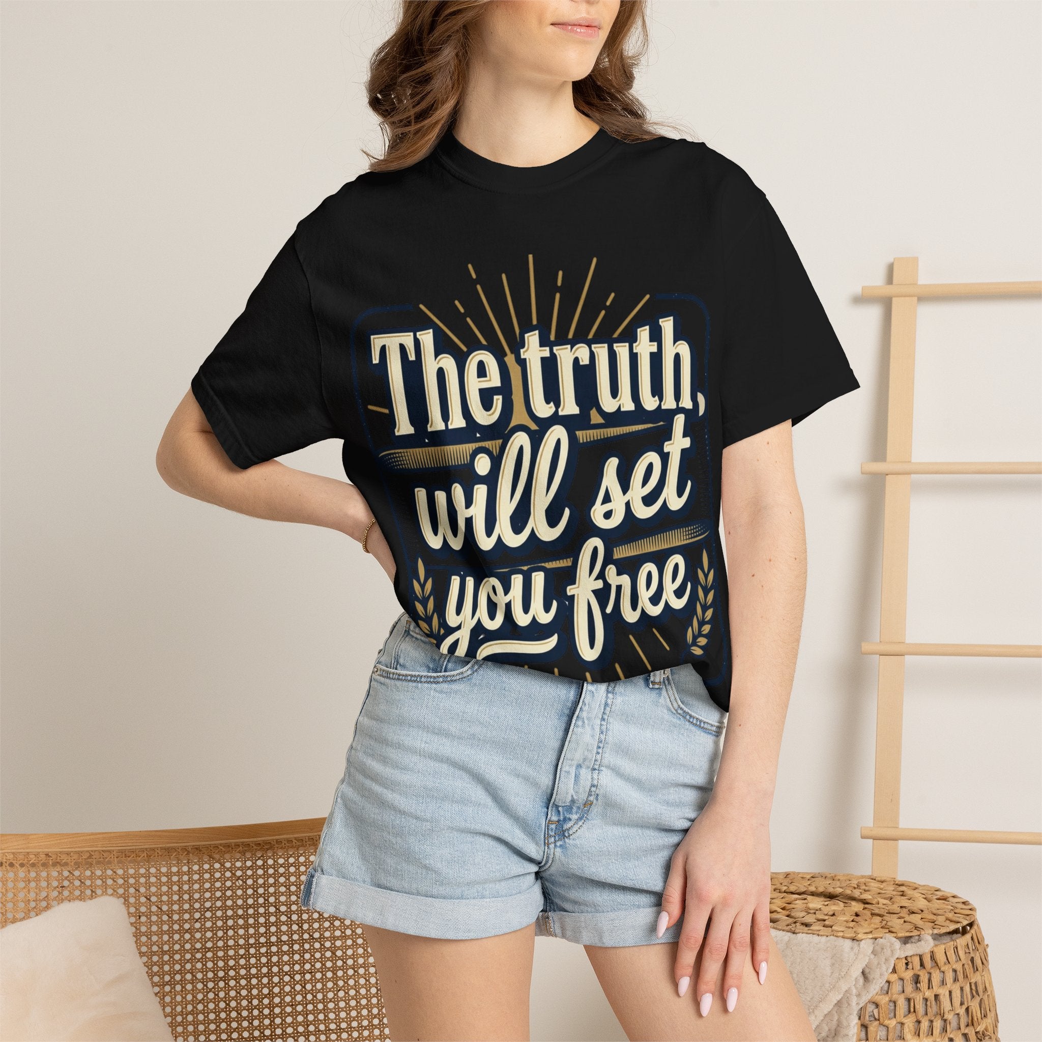 T-Shirt — "The Truth Will Set You Free" Inspirational Graphic Tee