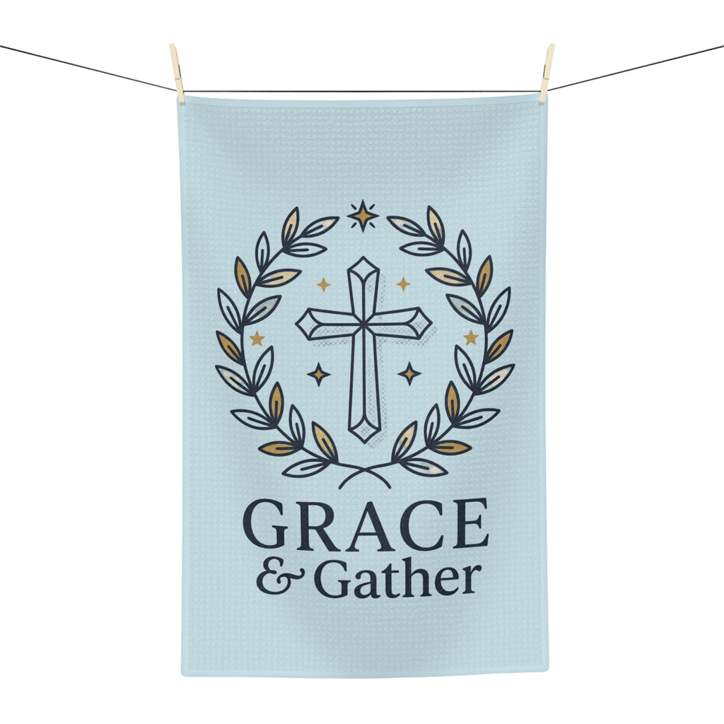 Tea Towel — "Grace and Gather" Kitchen Towel