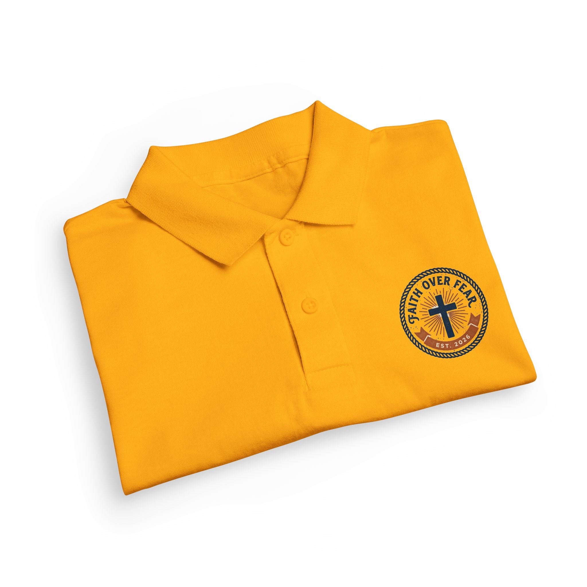 Faith over Fear design Youth Polo