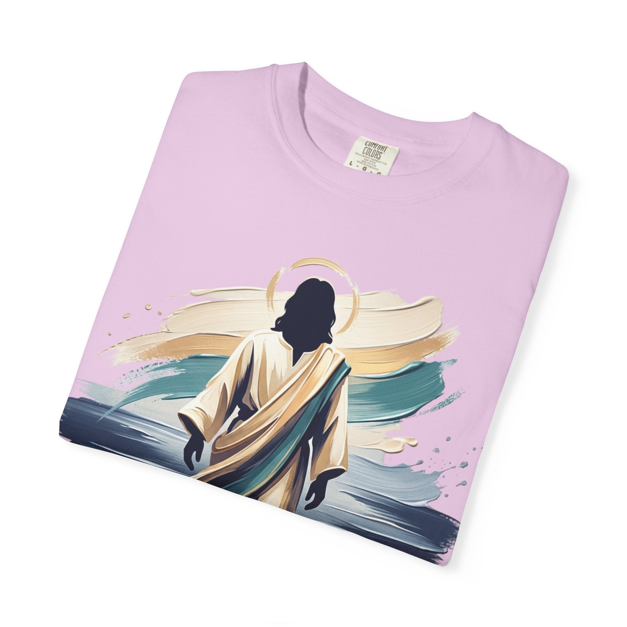 Jesus Walking on Water T-Shirt — Inspirational Christian Faith Tee