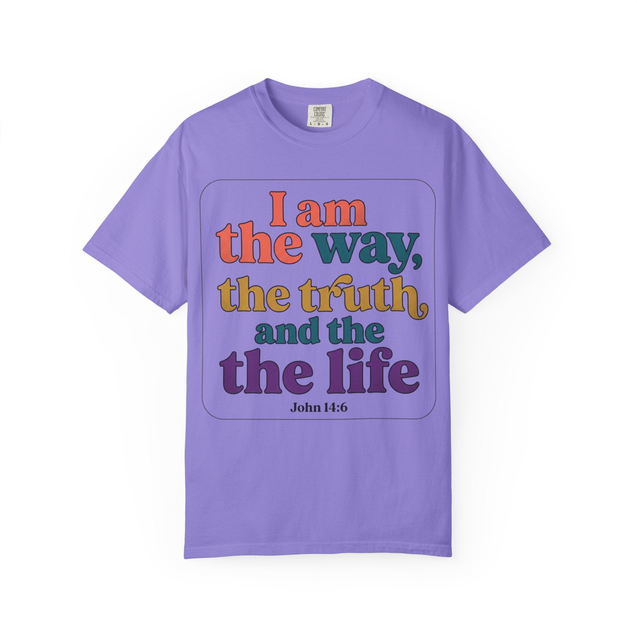 Christian T-Shirt — "I Am the Way, the Truth, and the Life" Retro Scripture Tee (John 14:6)