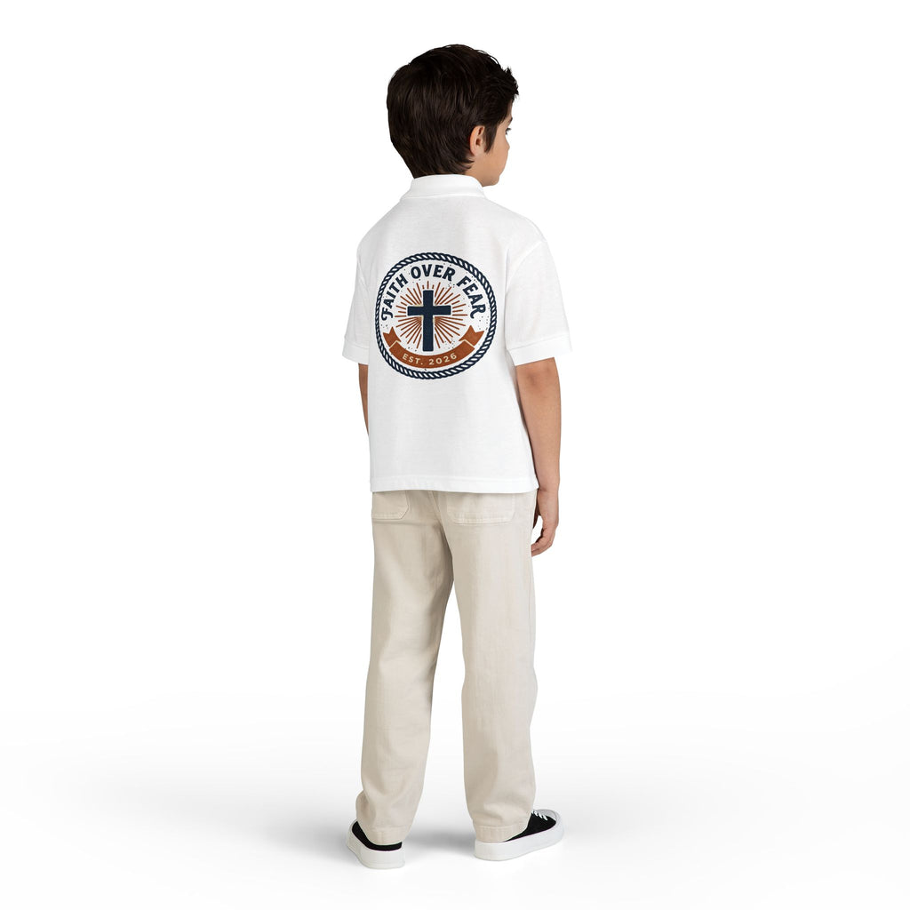 Faith over Fear design Youth Polo