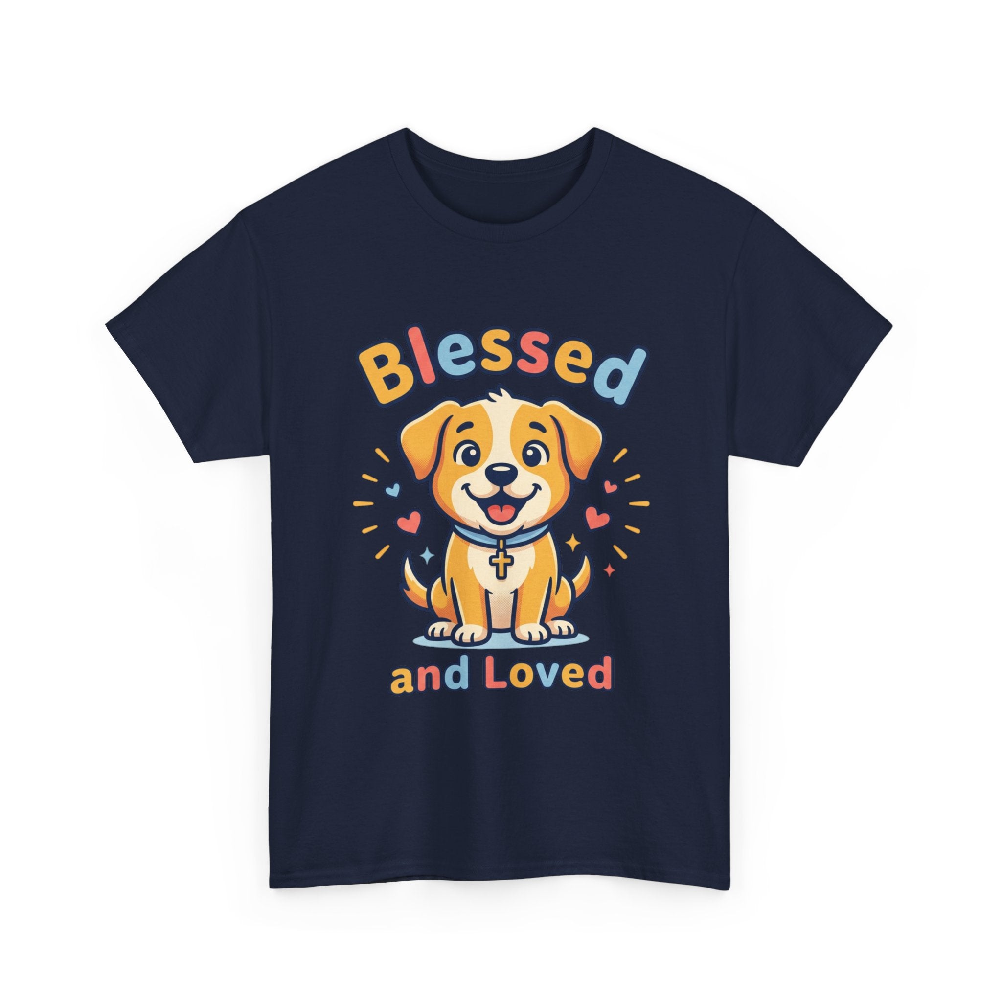 Blessed and Loved Puppy T-Shirt — Cute Dog Graphic Tee for Pet Lovers