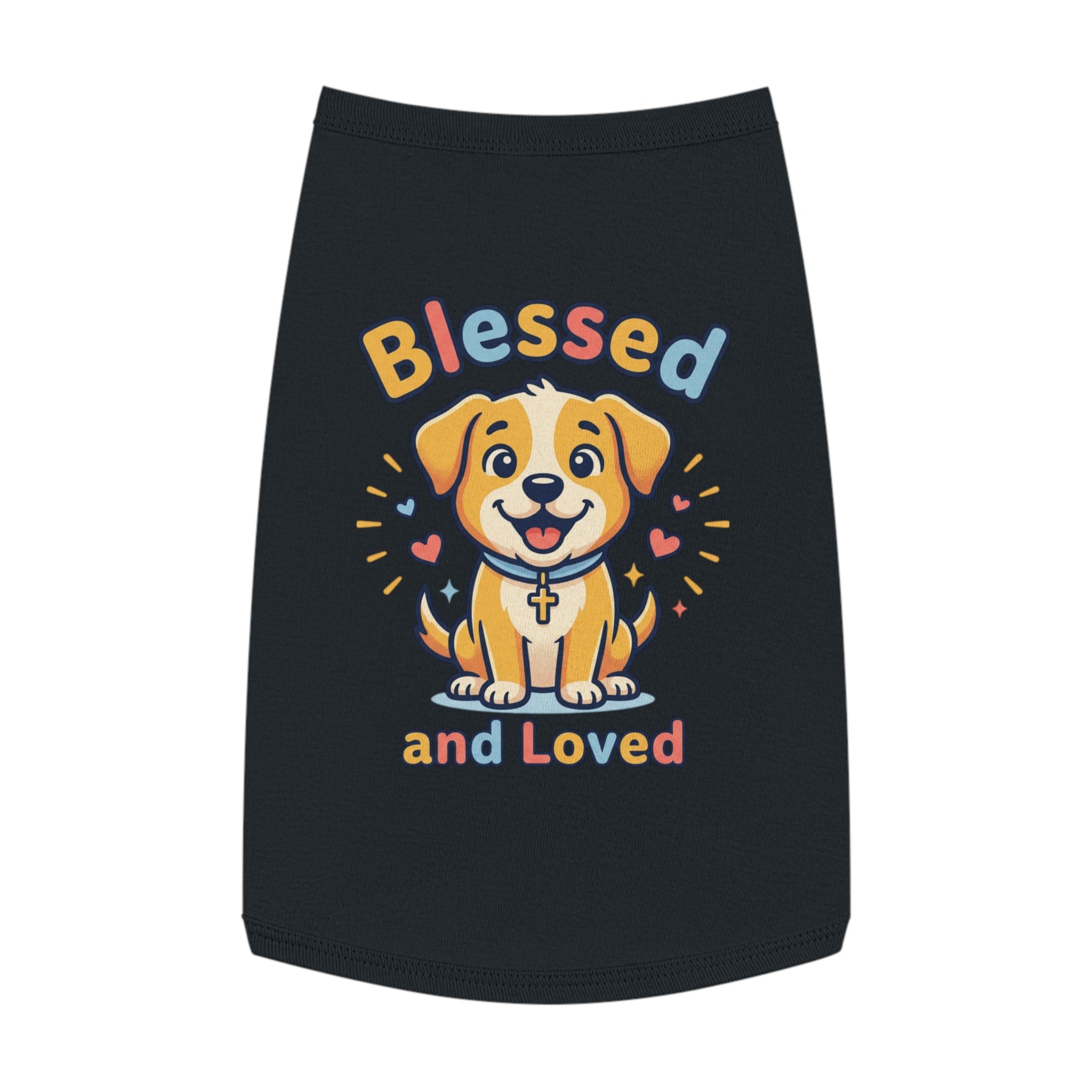 Blessed and Loved Pet Tank Top — Cute Dog Faith Graphic
