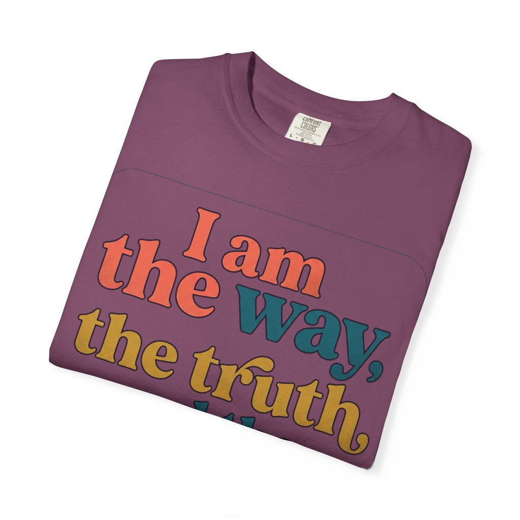 Christian T-Shirt — "I Am the Way, the Truth, and the Life" Retro Scripture Tee (John 14:6)