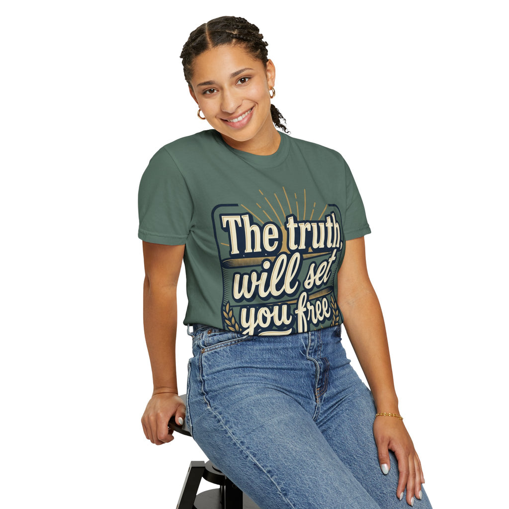 T-Shirt — "The Truth Will Set You Free" Inspirational Graphic Tee