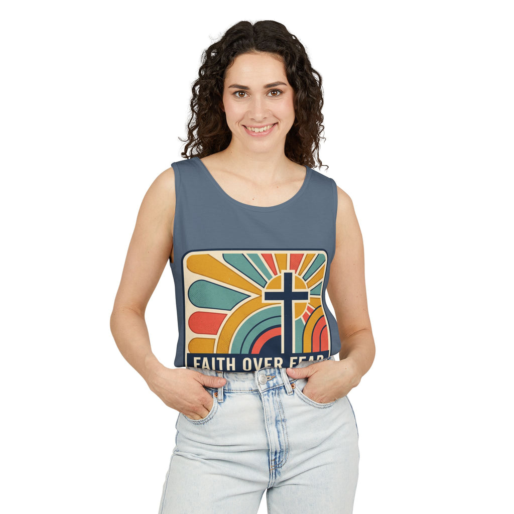 Faith over Fear tank top | Christian faith apparel