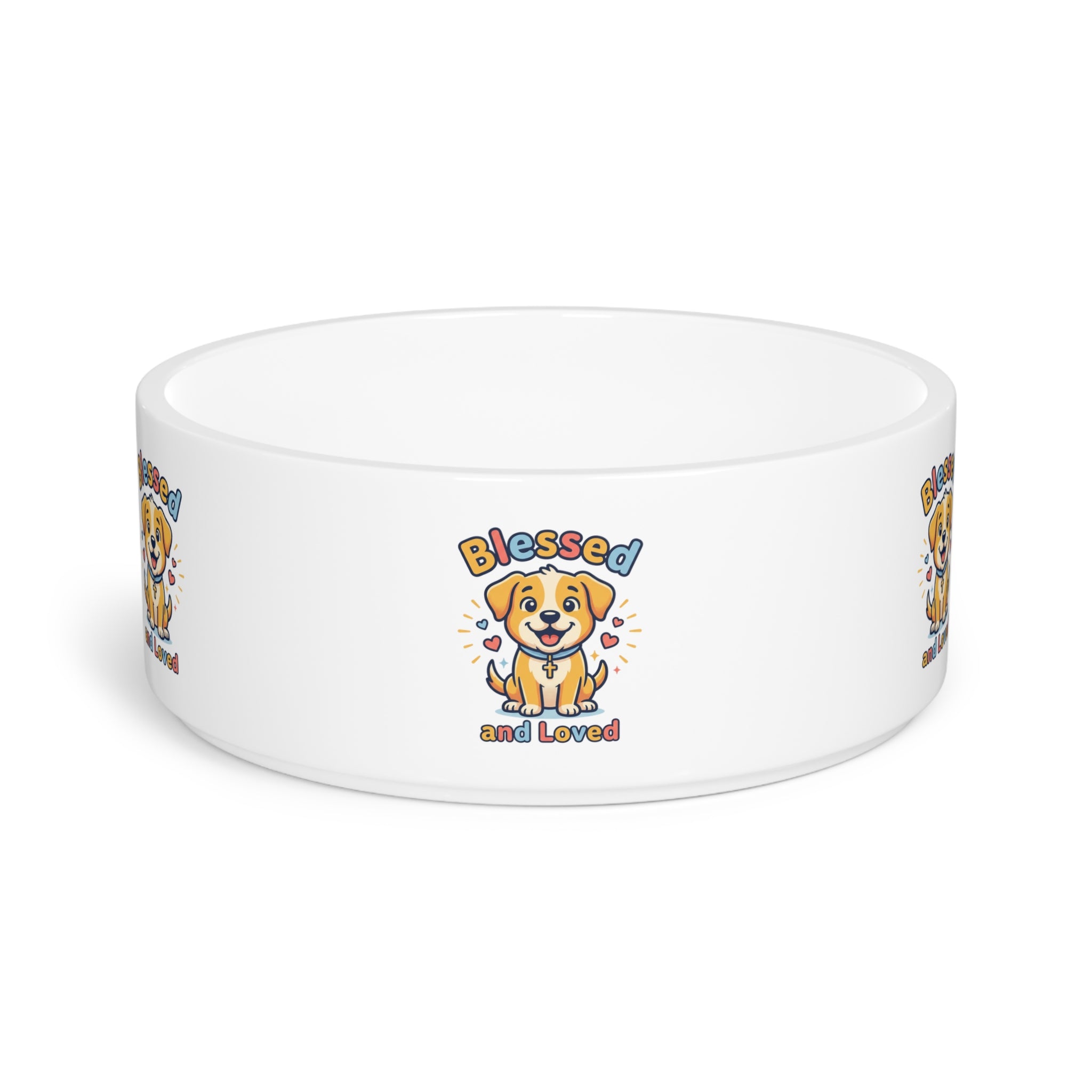 Blessed and Loved Pet Bowl — Cute Dog Feeding Bowl for Puppy Owners