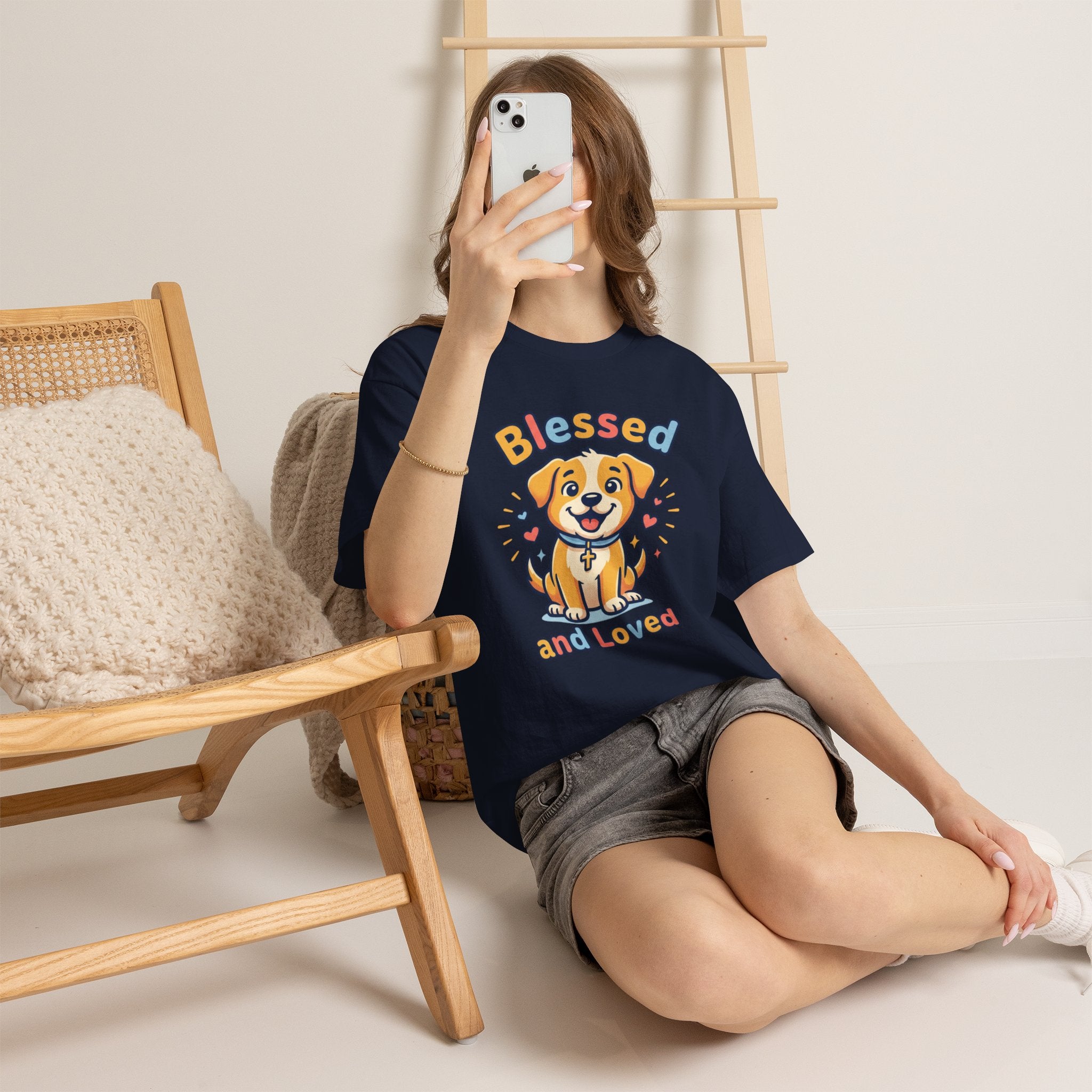 Blessed and Loved Puppy T-Shirt — Cute Dog Graphic Tee for Pet Lovers