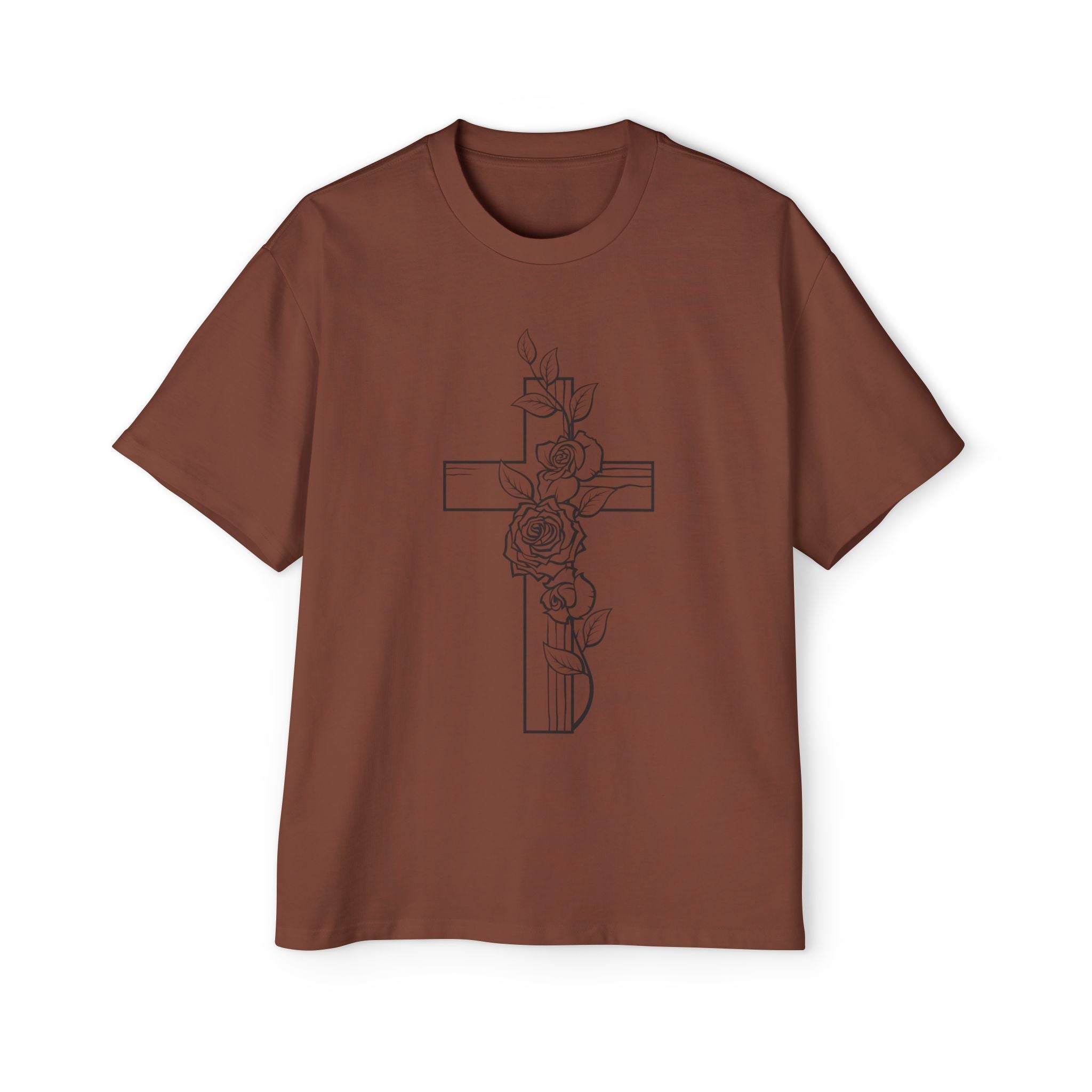 Cross and Rose| Grunge Christian Tee