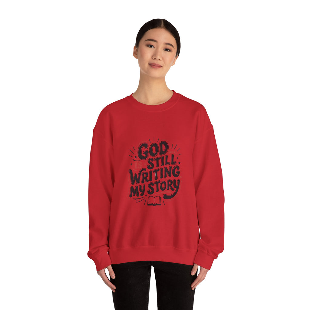 God Is Still Writing My Story Sweatshirt | Christian encouragement, groovy scripture