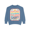 Philippians 4:6-7 Scripture Prayer Sweatshirt | Do Not Be Anxious Religious Pullover