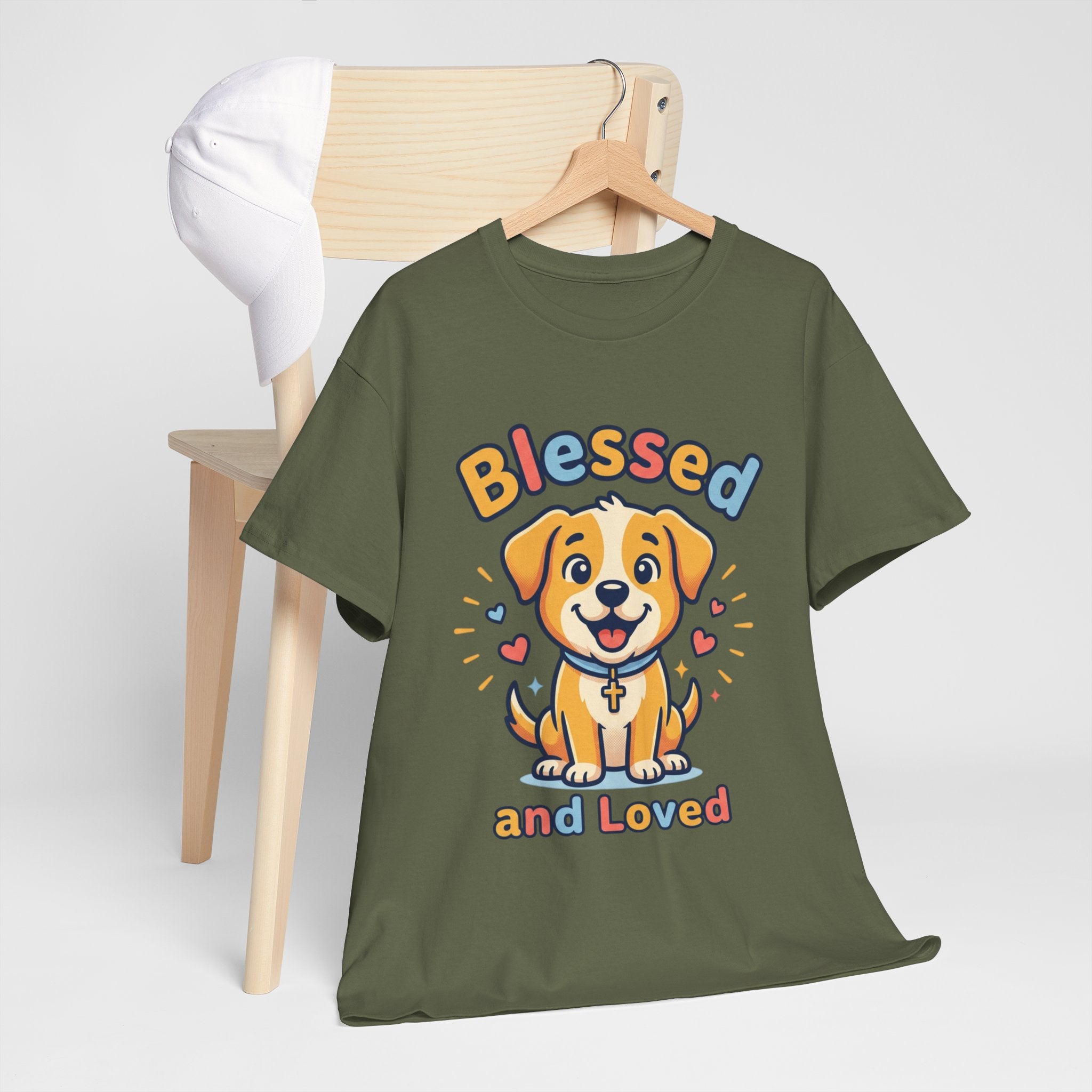 Blessed and Loved Puppy T-Shirt — Cute Dog Graphic Tee for Pet Lovers