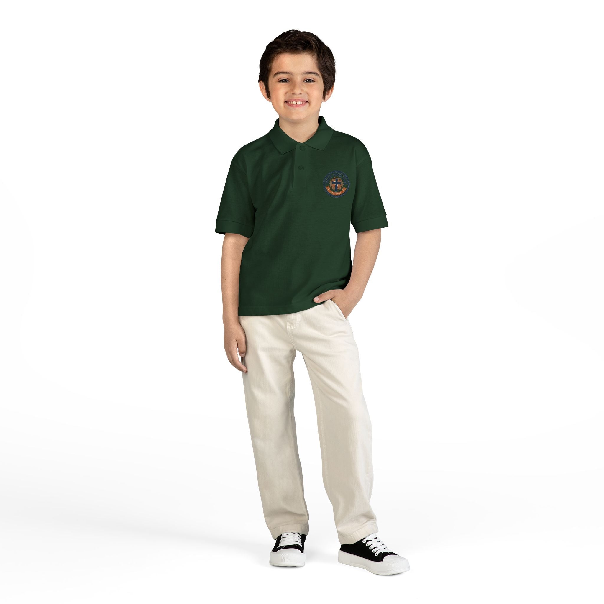 Faith over Fear design Youth Polo