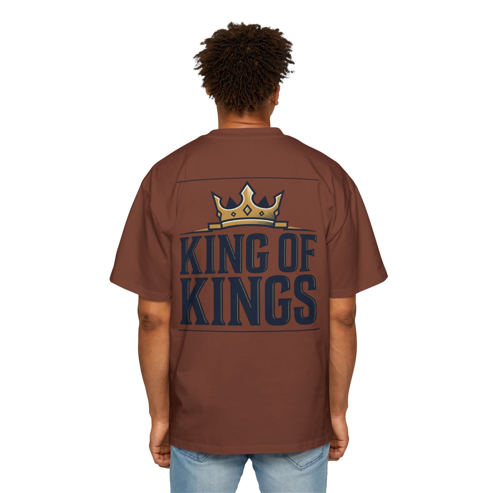 King of Kings Tee — Men's Oversized Graphic T-Shirt with Crown Design