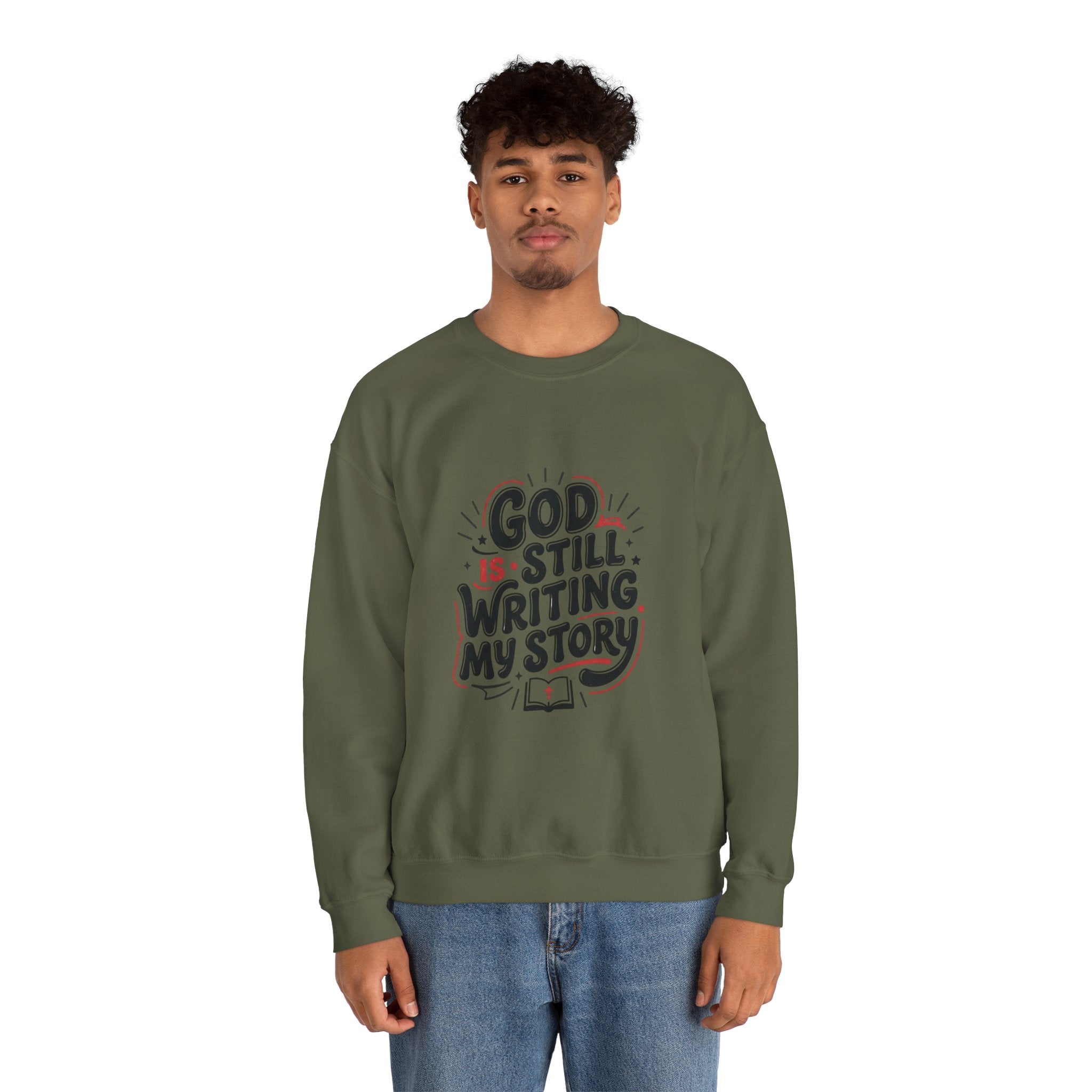 God Is Still Writing My Story Sweatshirt | Christian encouragement, groovy scripture
